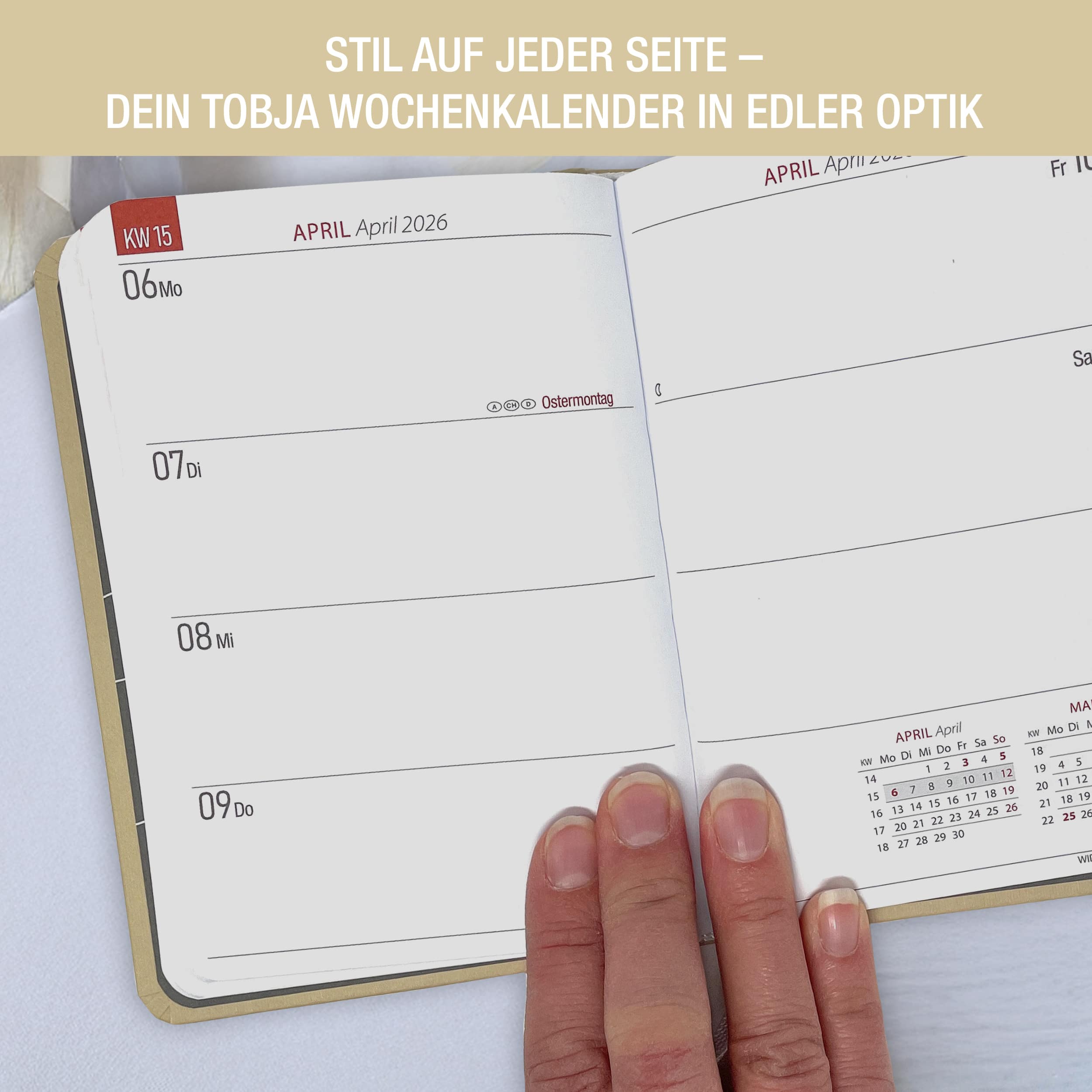 Taschenkalender 2026 A6 "Denim" A6 Taschenkalender 2026 "Denim" Kalender