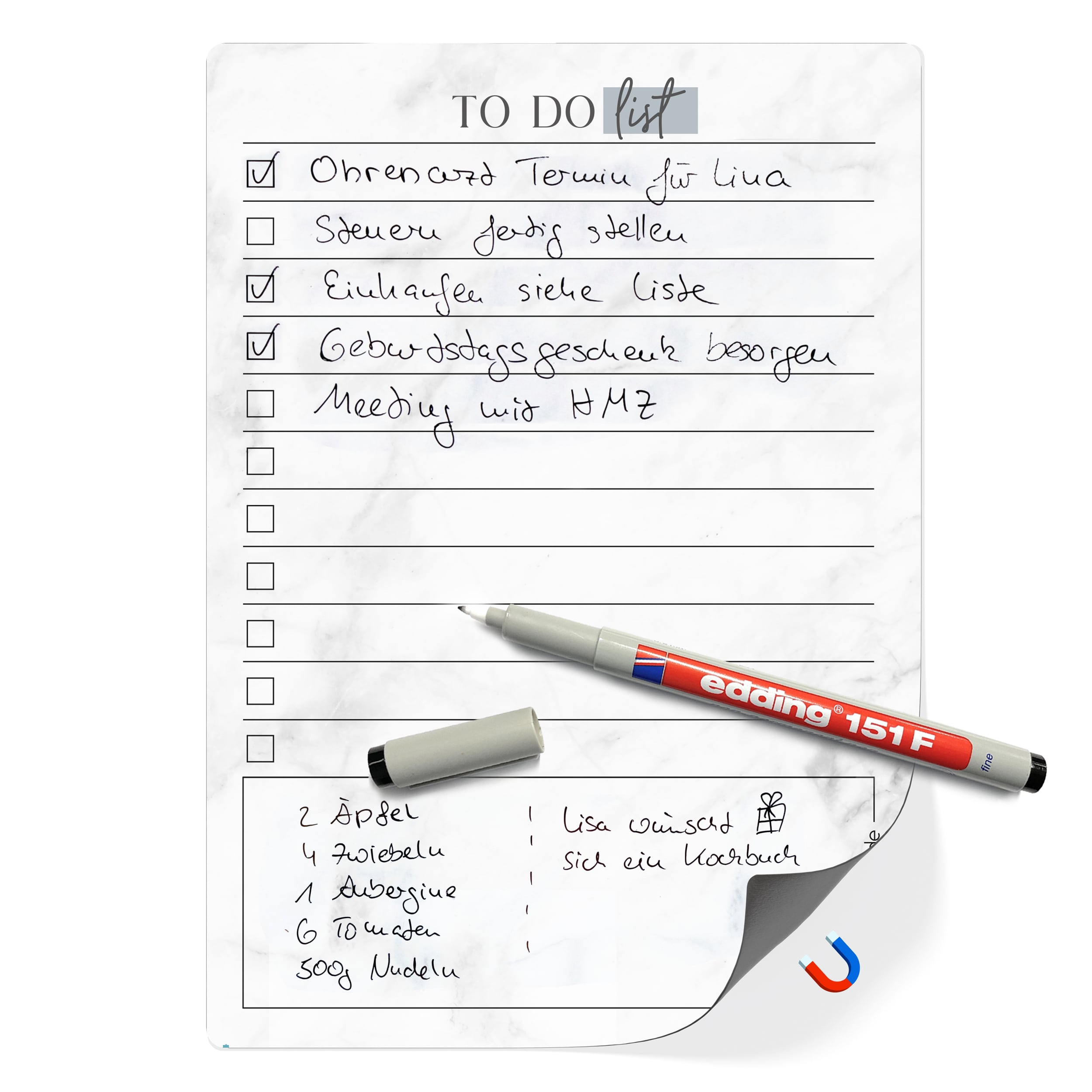 A5 To-Do Liste magnetisch