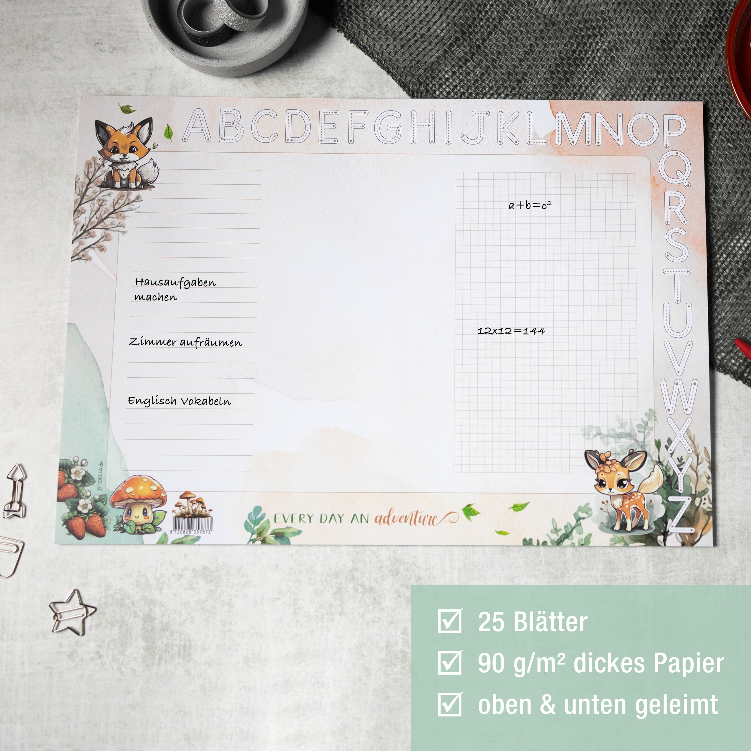 A3 Waldtiere Schreibtischunterlage