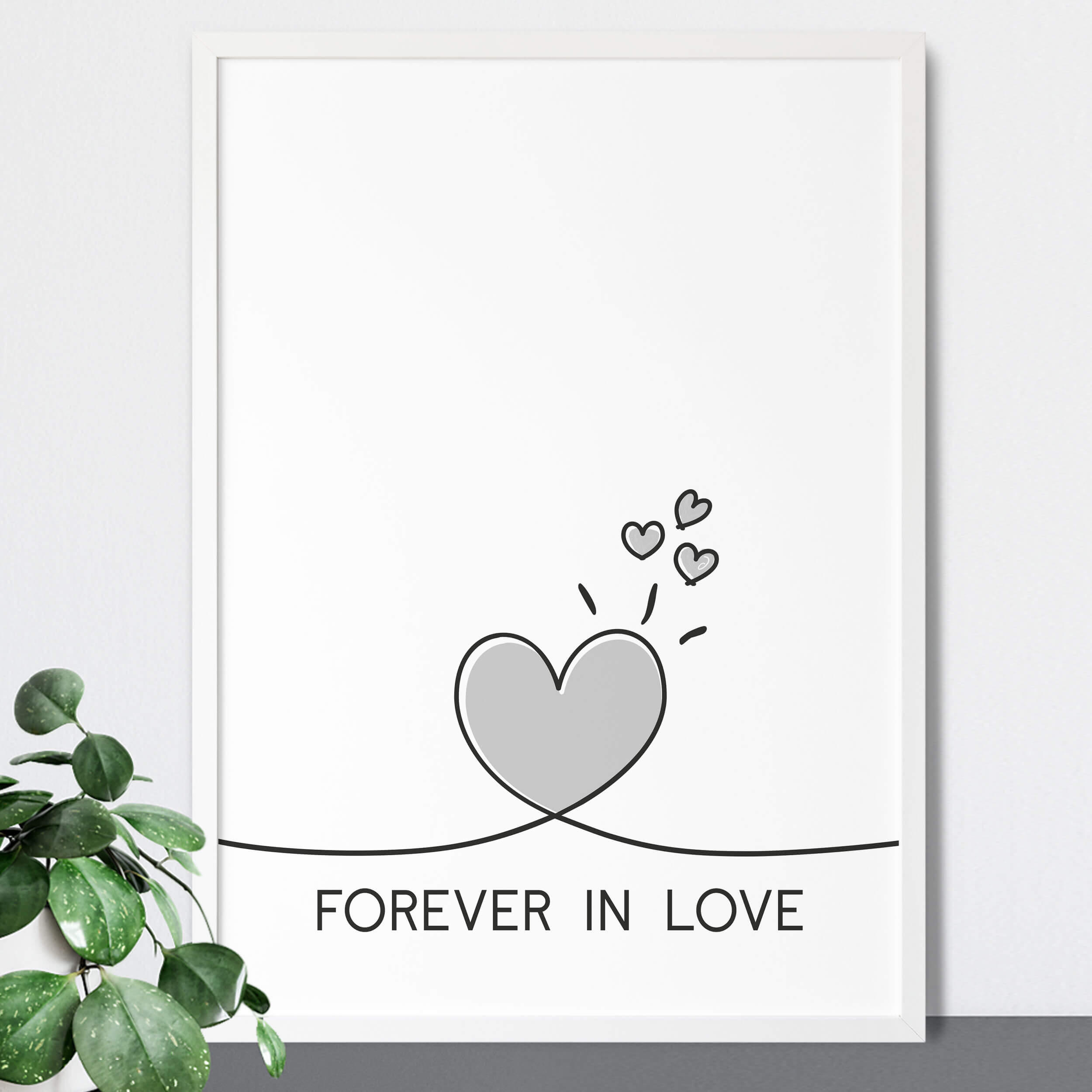 Feelings Poster Set "Weiß Versatz"