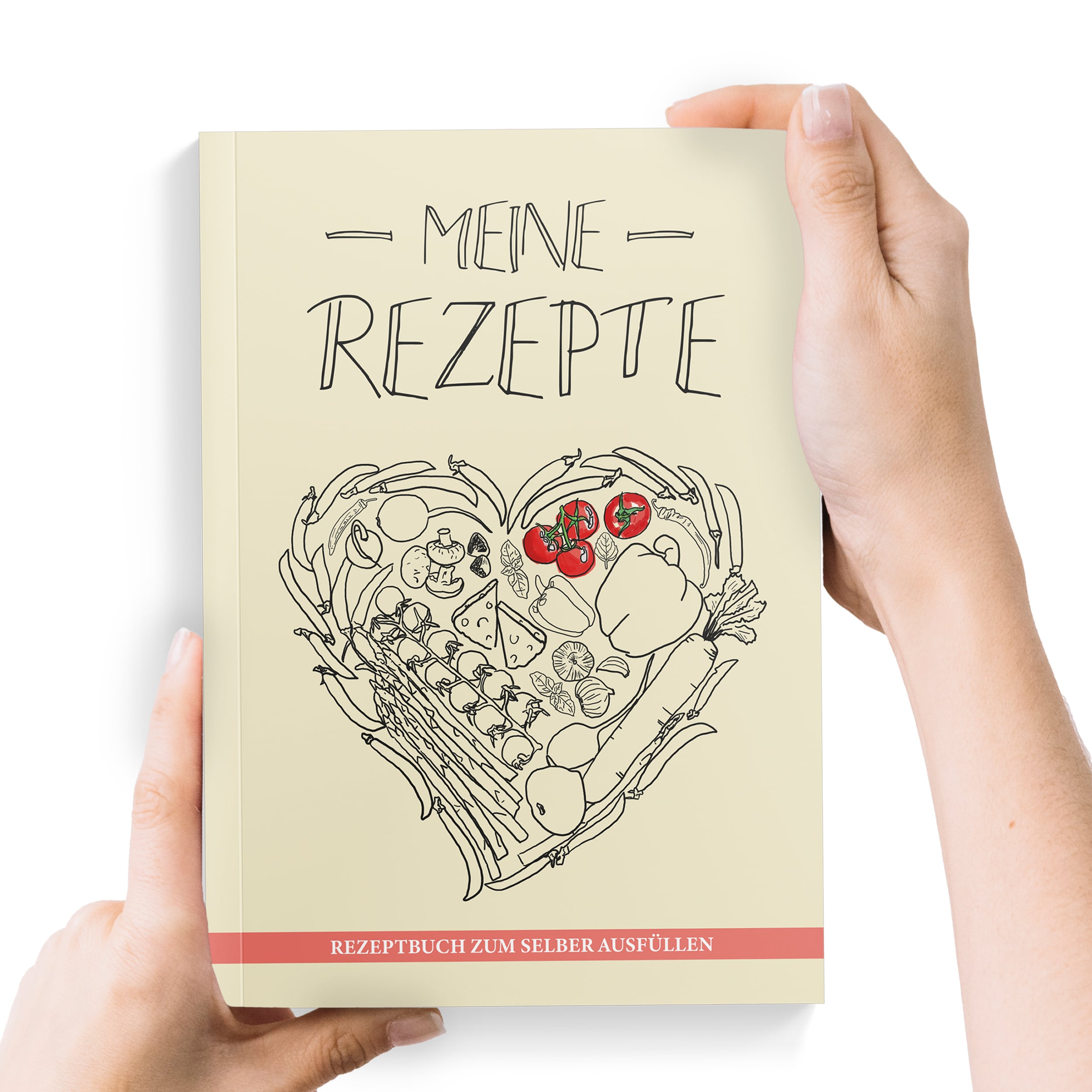 Rezeptbuch „Gemüseherz“ zum Selberschreiben – DIN A5