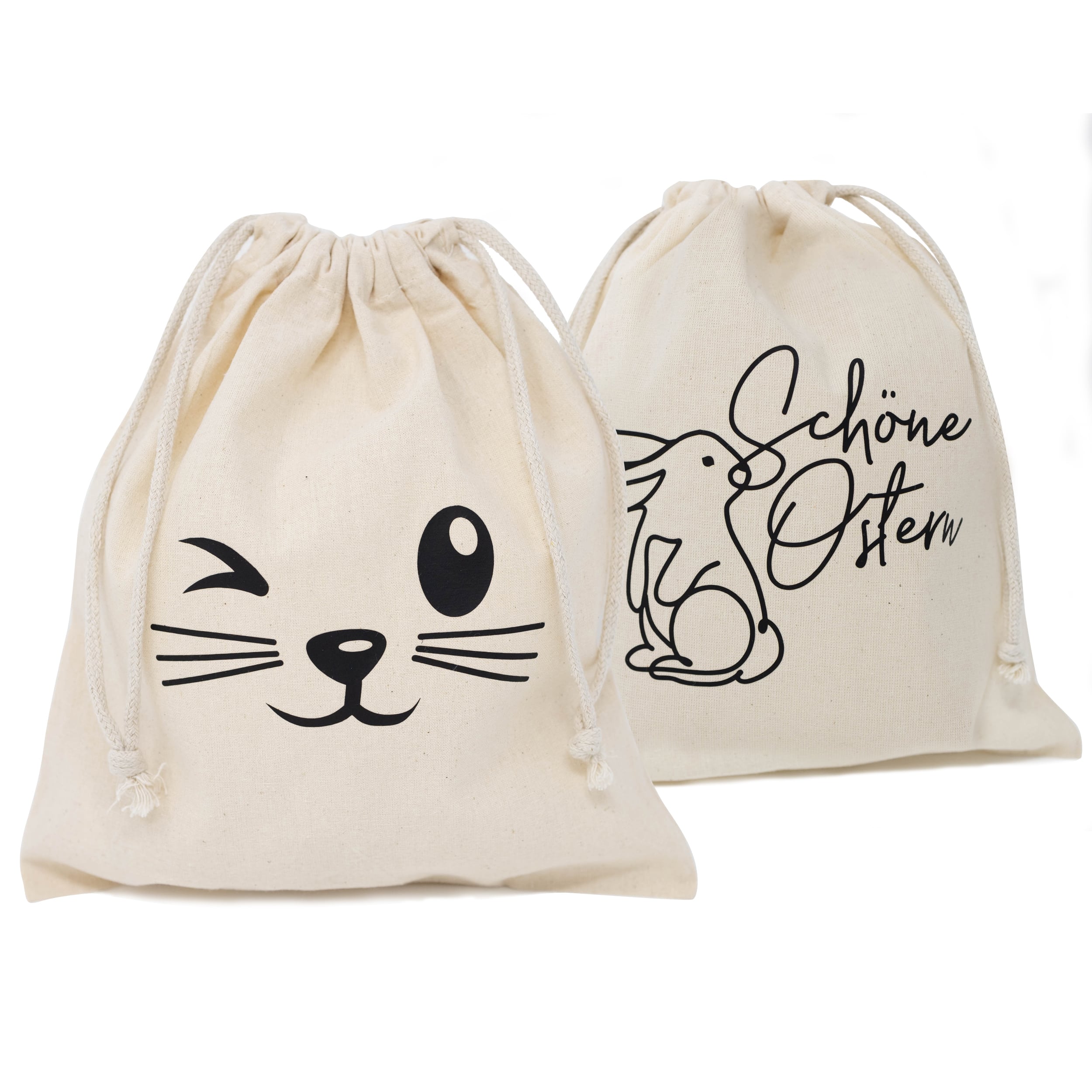 Ostern 2 Zuzieh Baumwollbeutel Set02