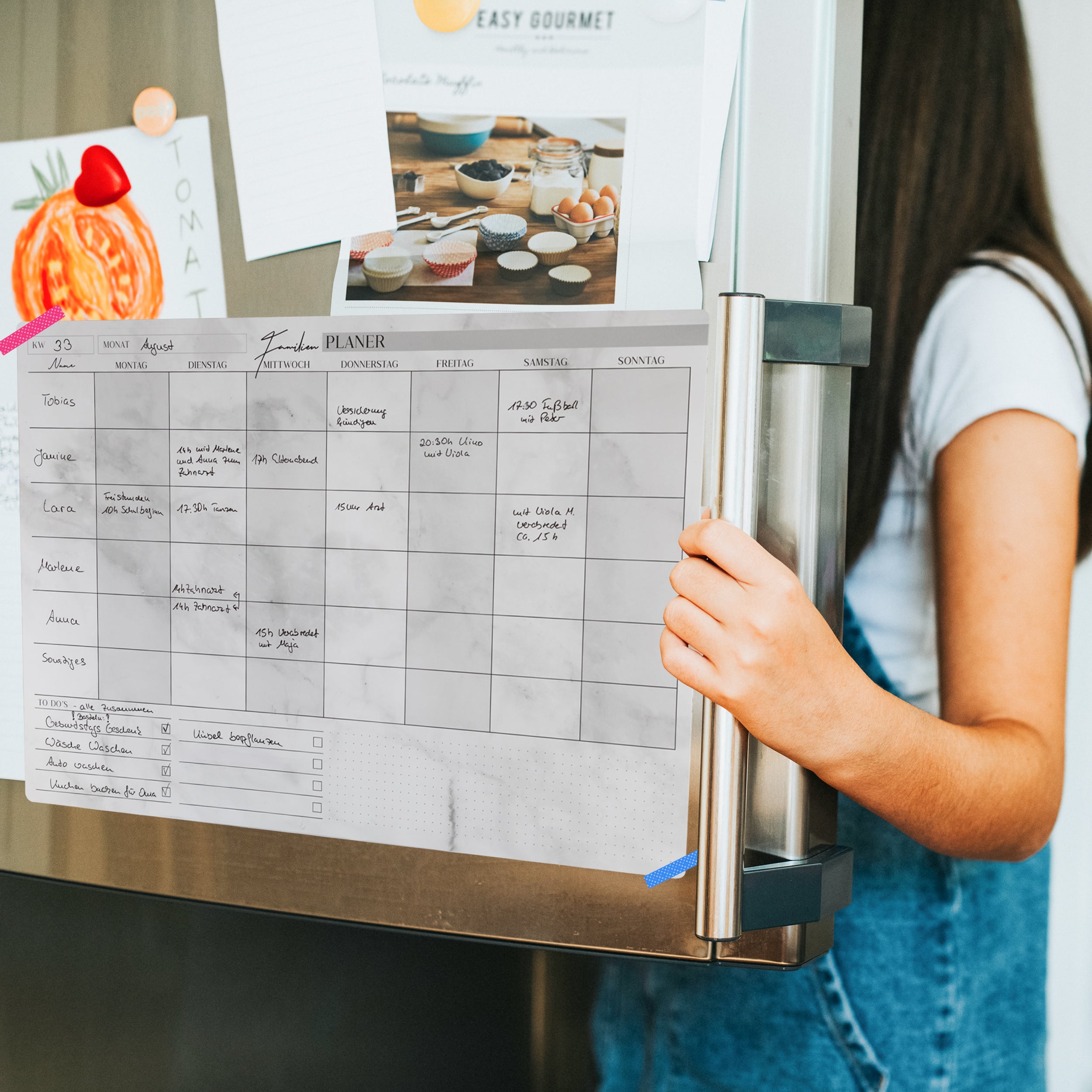 Familienplaner A3 abwischbar