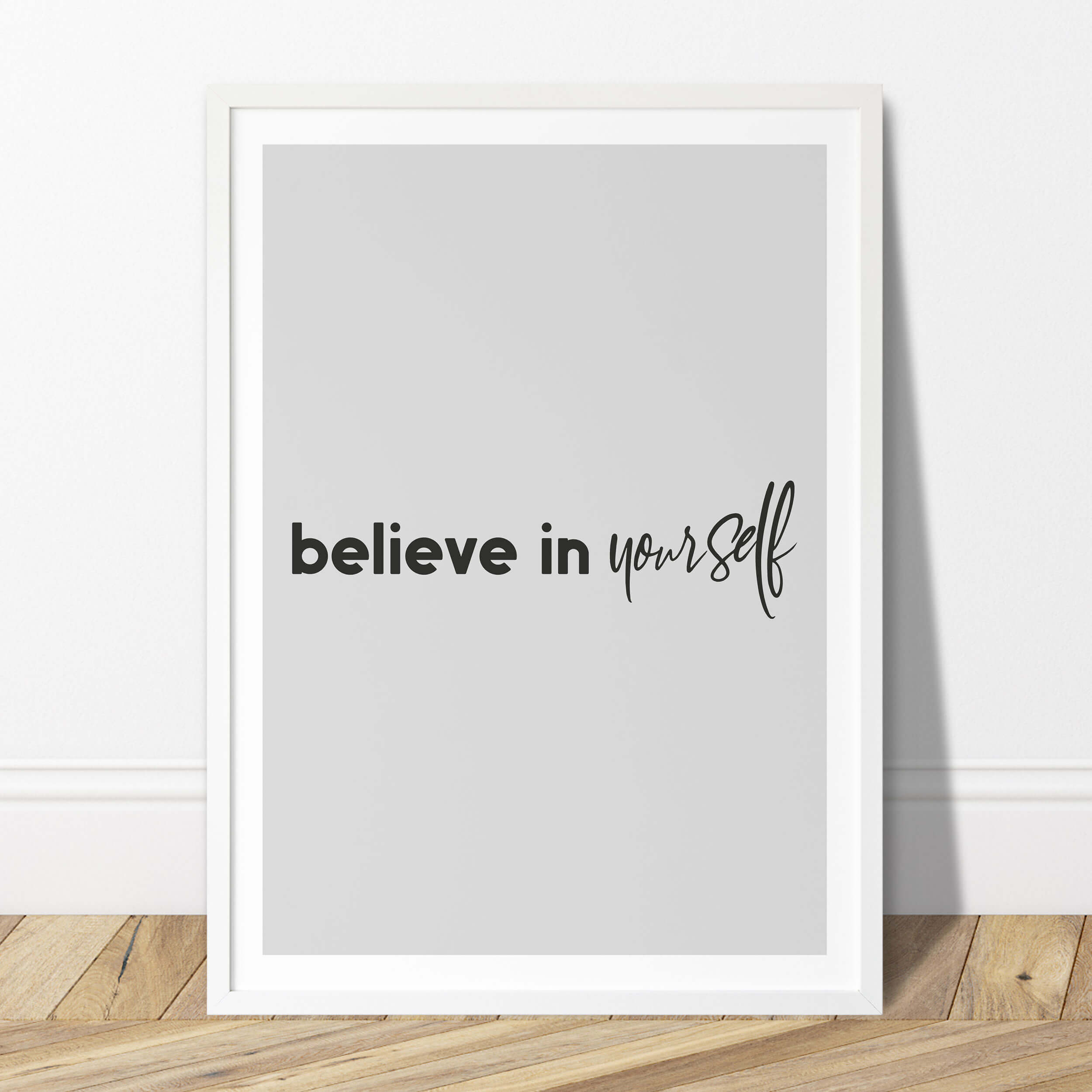 Poster Set 4er Motivation schwarz weiß