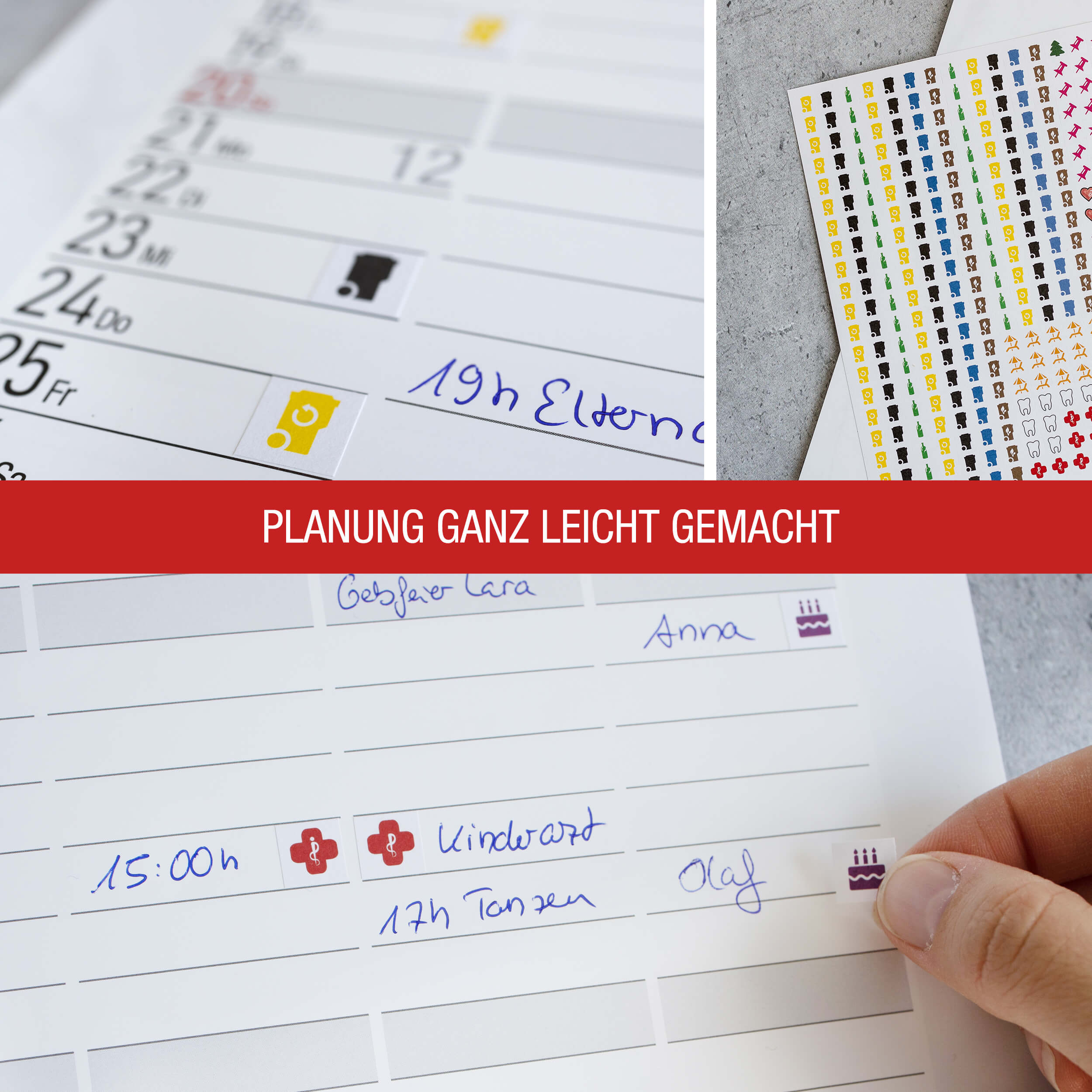 Sticker für Kalender "Sticky Infos"