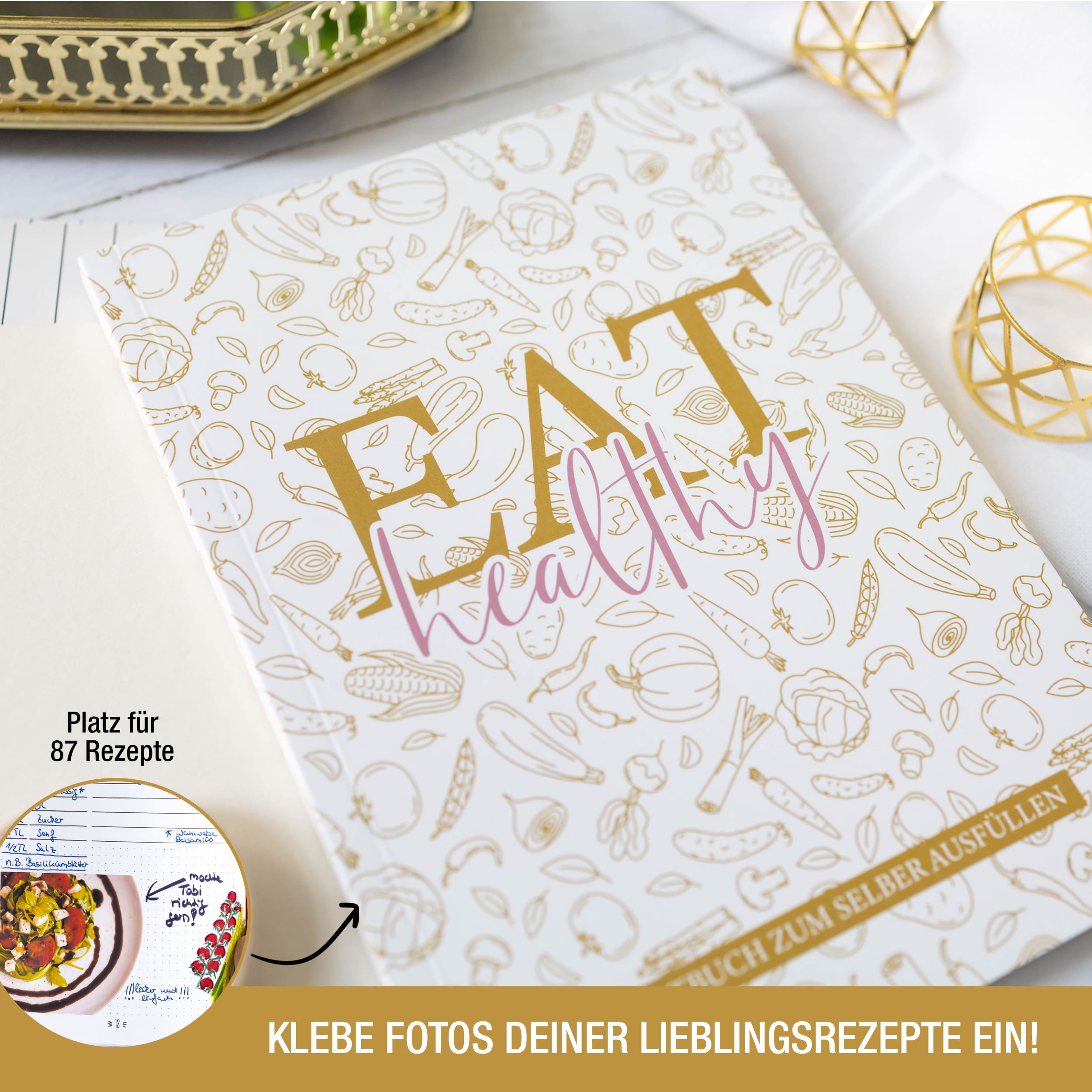 Rezeptbuch "Goldstück" A5 Rezeptbuch "Goldstück" A5