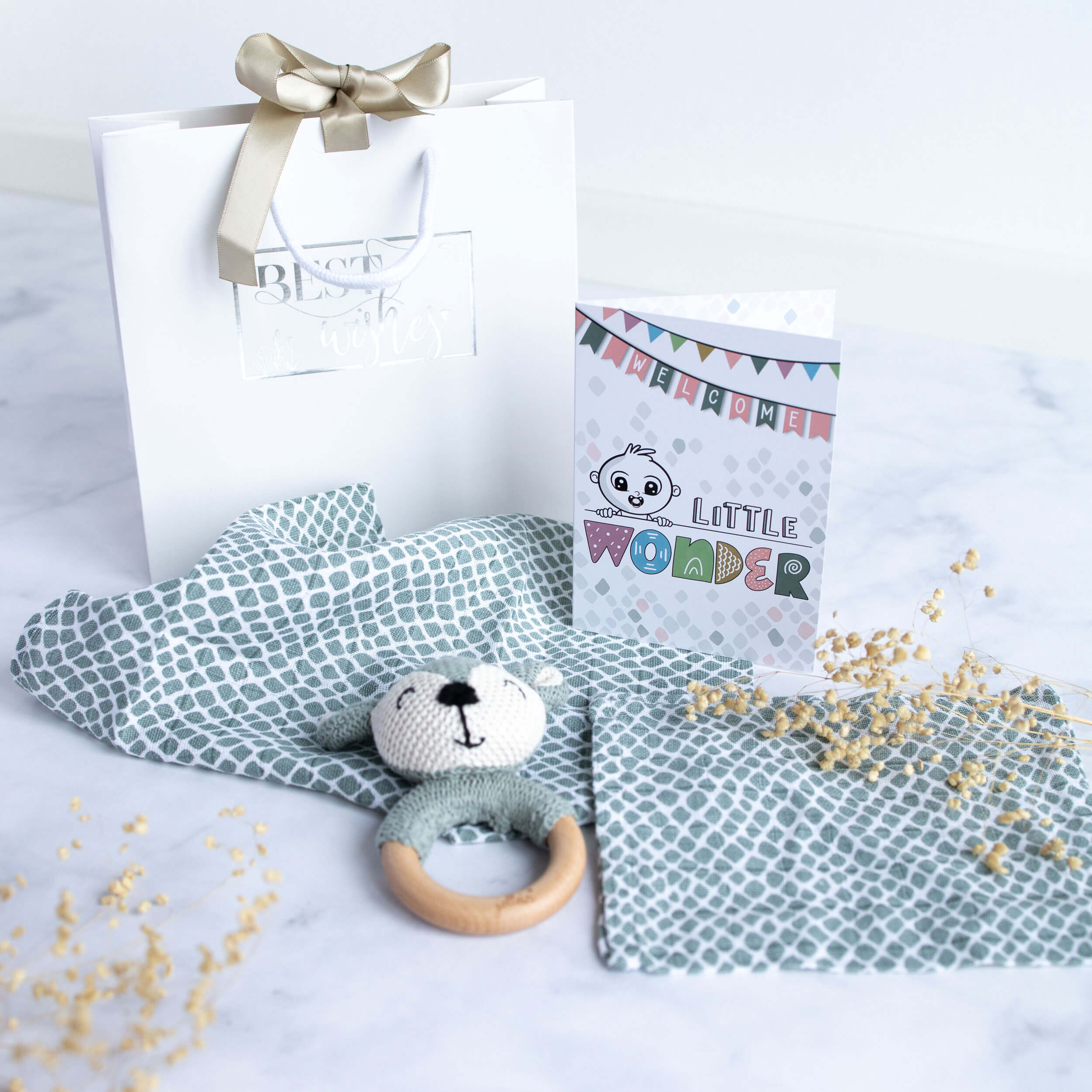 Baby Geschenkset Junge "Rassel"