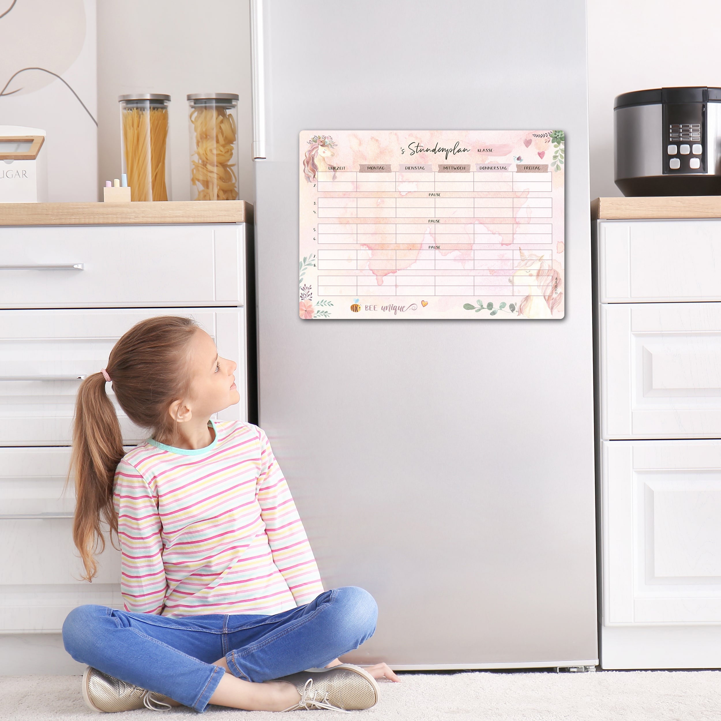 Stundenplan magnetisch "Einhorn"