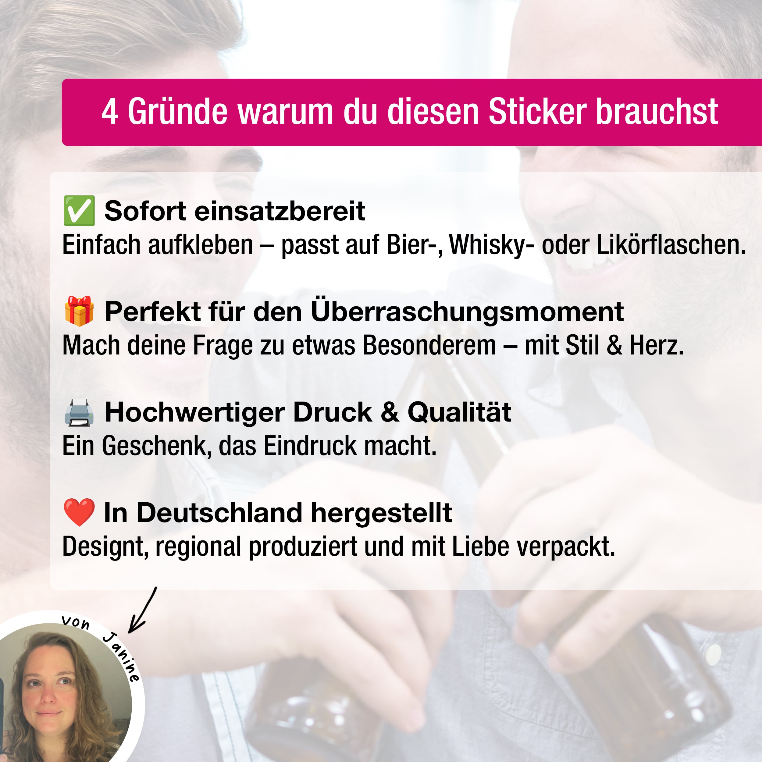 Trauzeuge Aufkleber Black