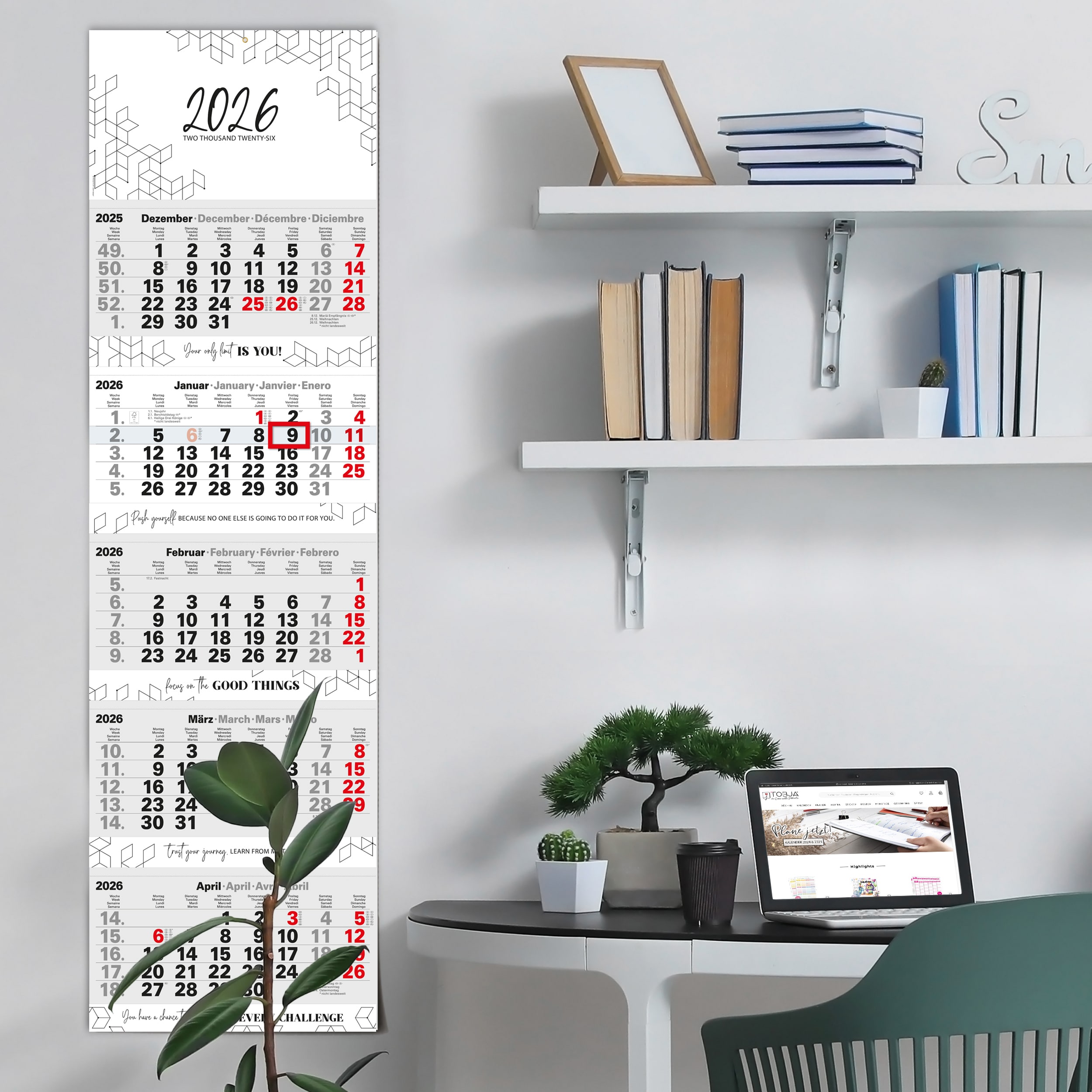 5 Monatskalender 2026 "Motivation Moments" 5 Monatskalender 2026 "Motivation Moments"