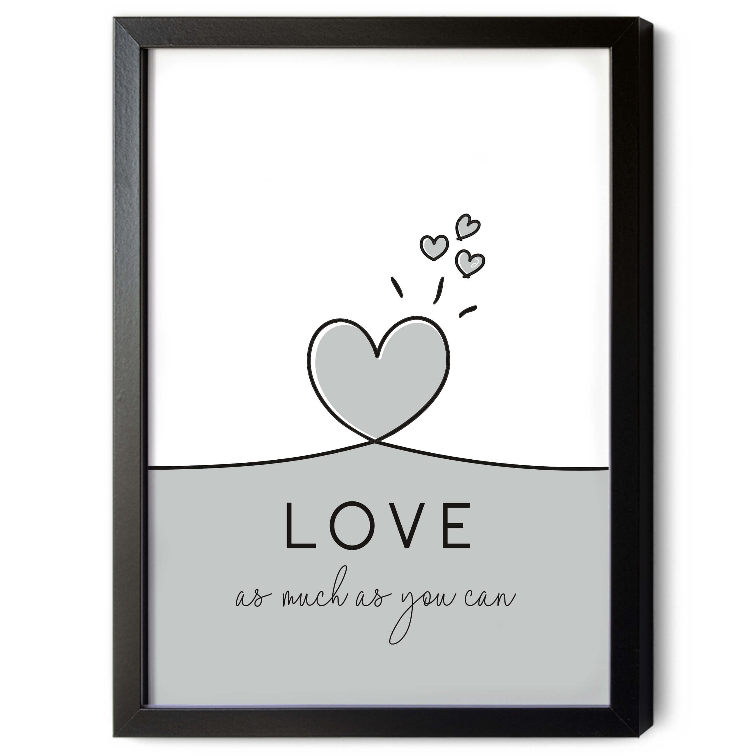 Feelings Poster Set "grau line"