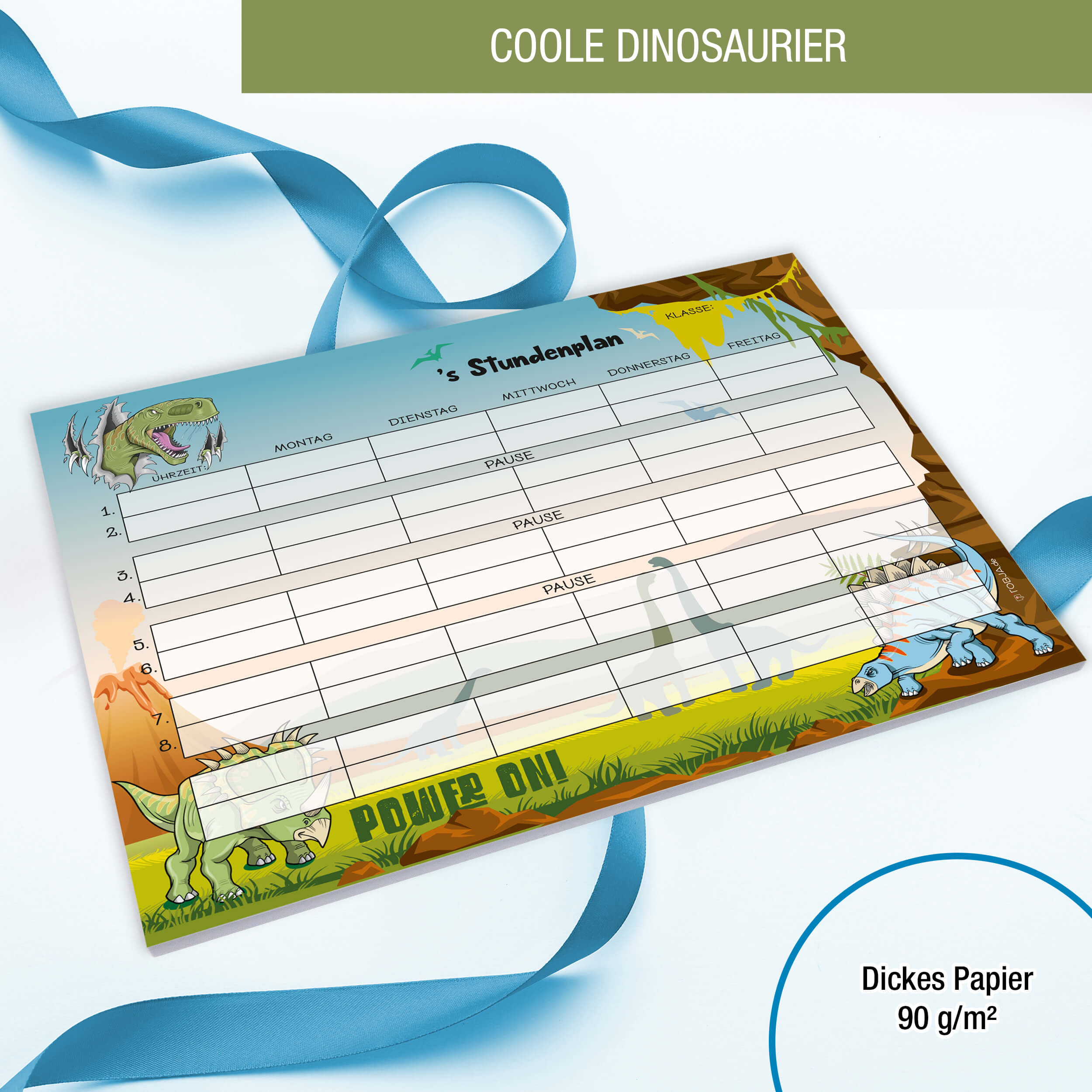 Stundenplan Block "Dinosaurier"