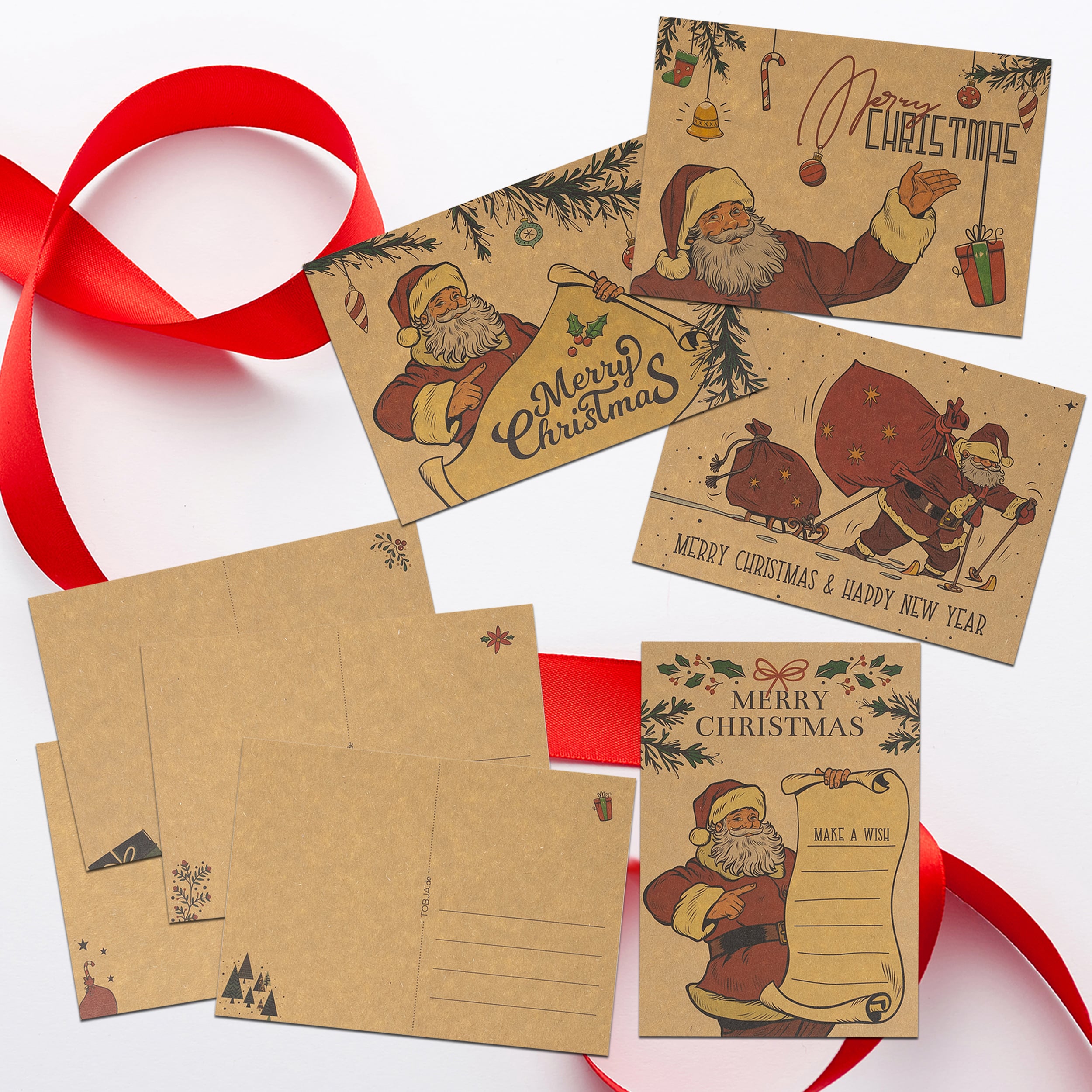 Weihnachtspostkarten "Santa"
