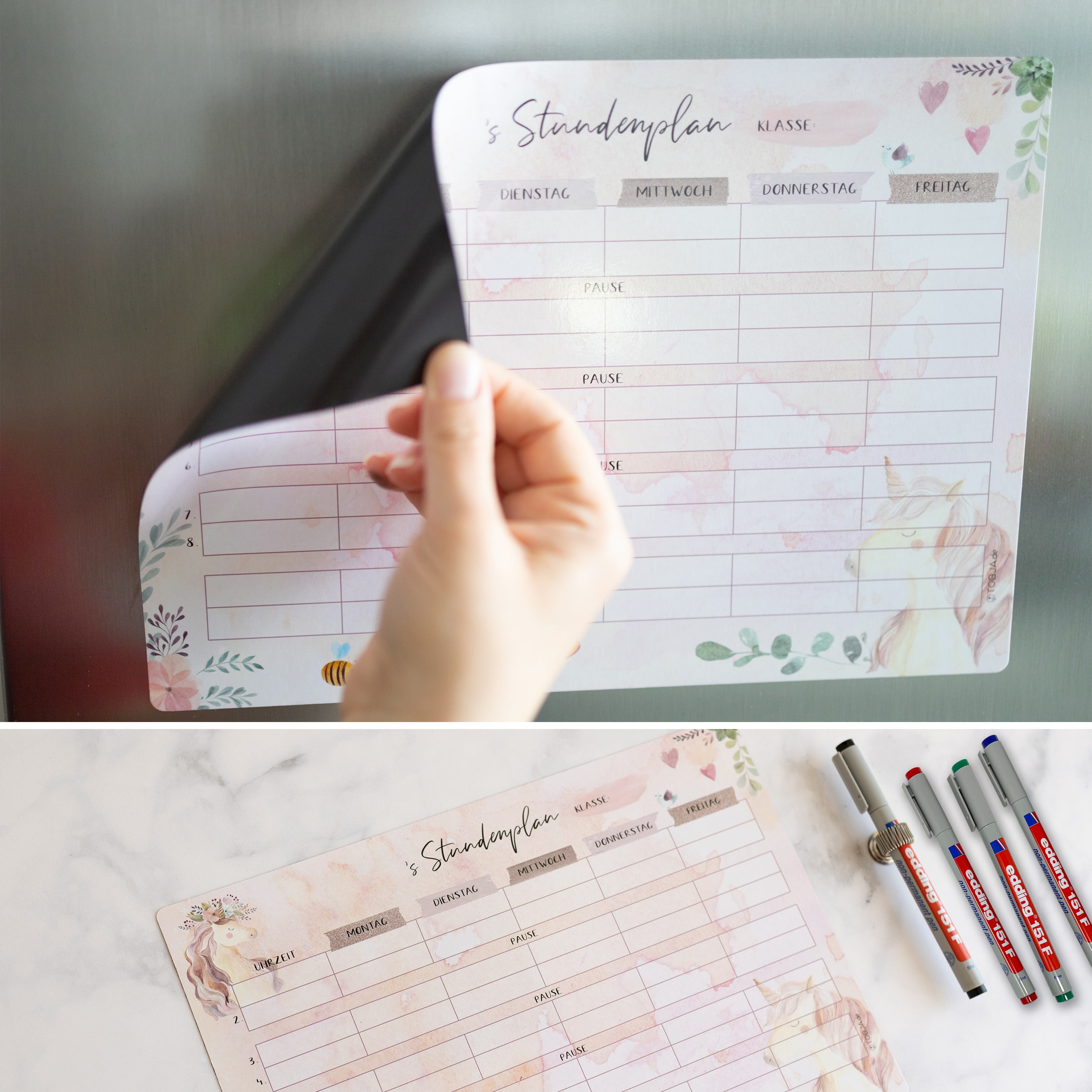 Stundenplan magnetisch +4 Stifte Stundenplan magnetisch +4 Stifte