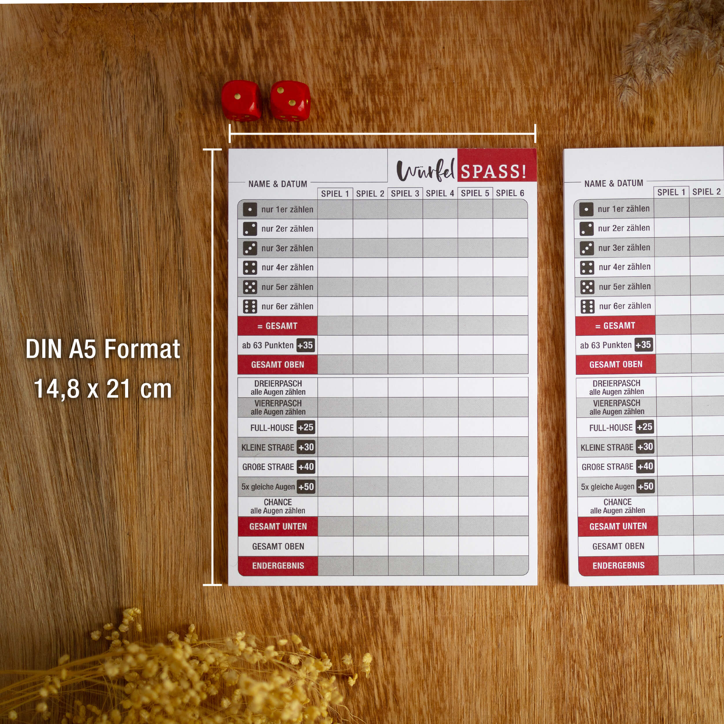 Würfelspiel Block "Senior Würfel-Spass"