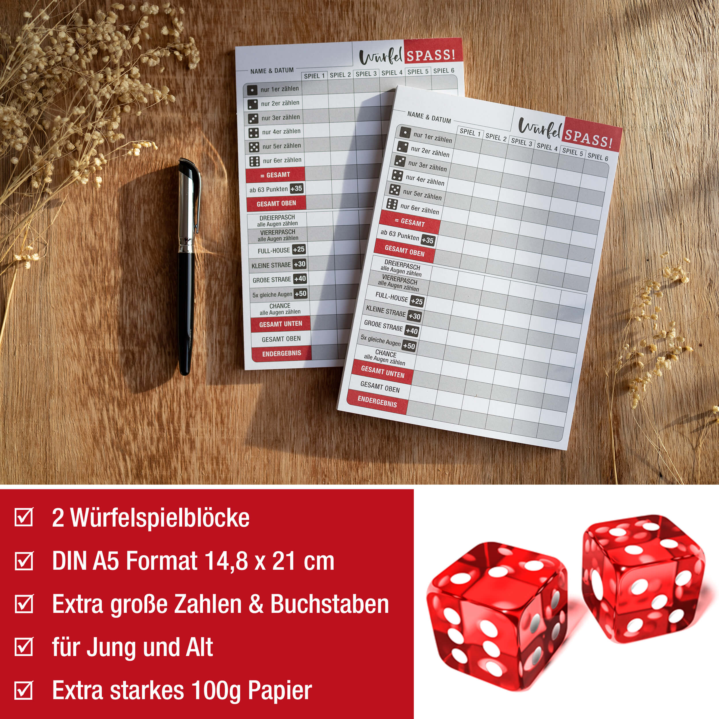Würfelspiel Block "Senior Würfel-Spass" Würfelspiel Block "Senior Würfel-Spass"