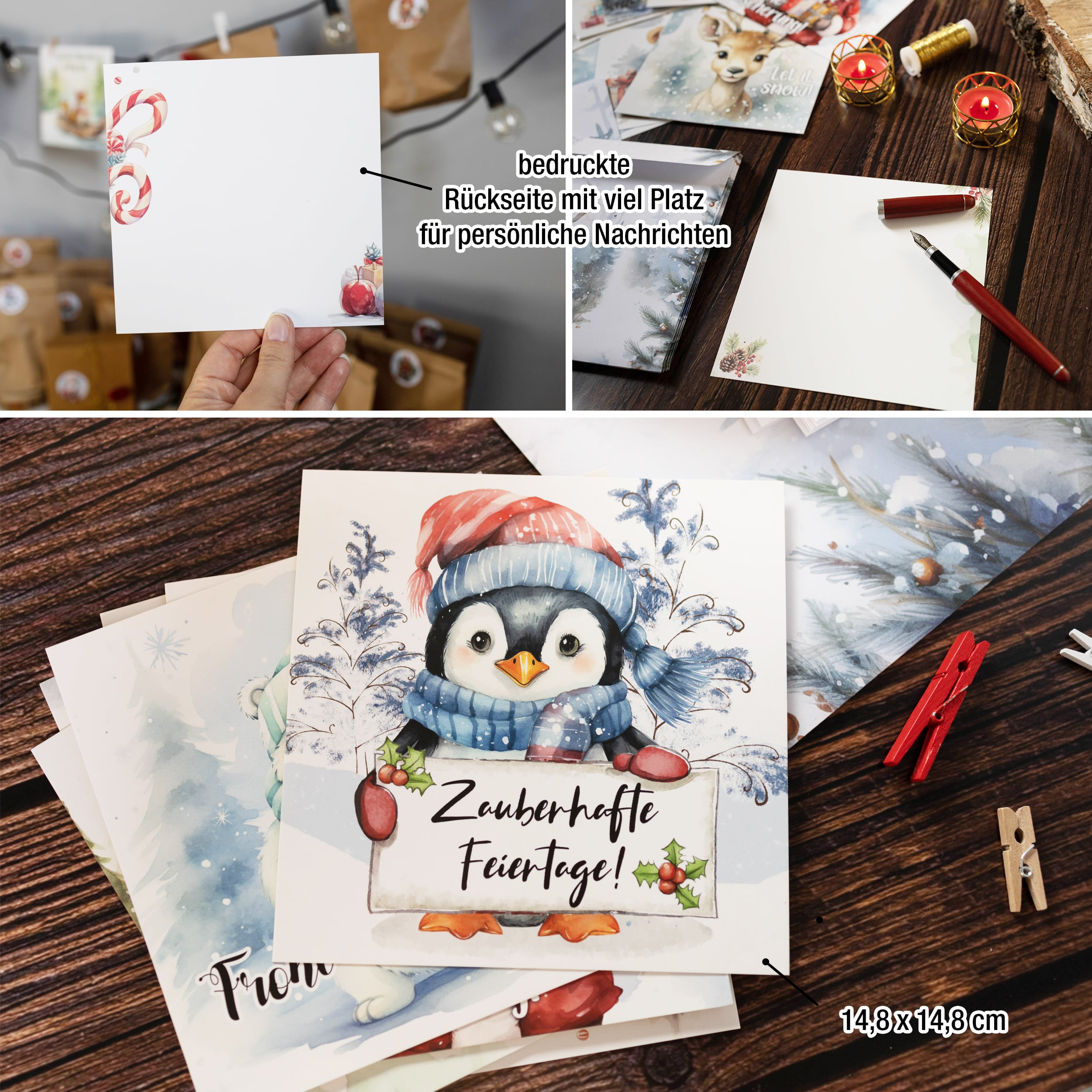 Weihnachtskarten XXL mit Umschlägen Weihnachtskarten XXL mit Umschlägen