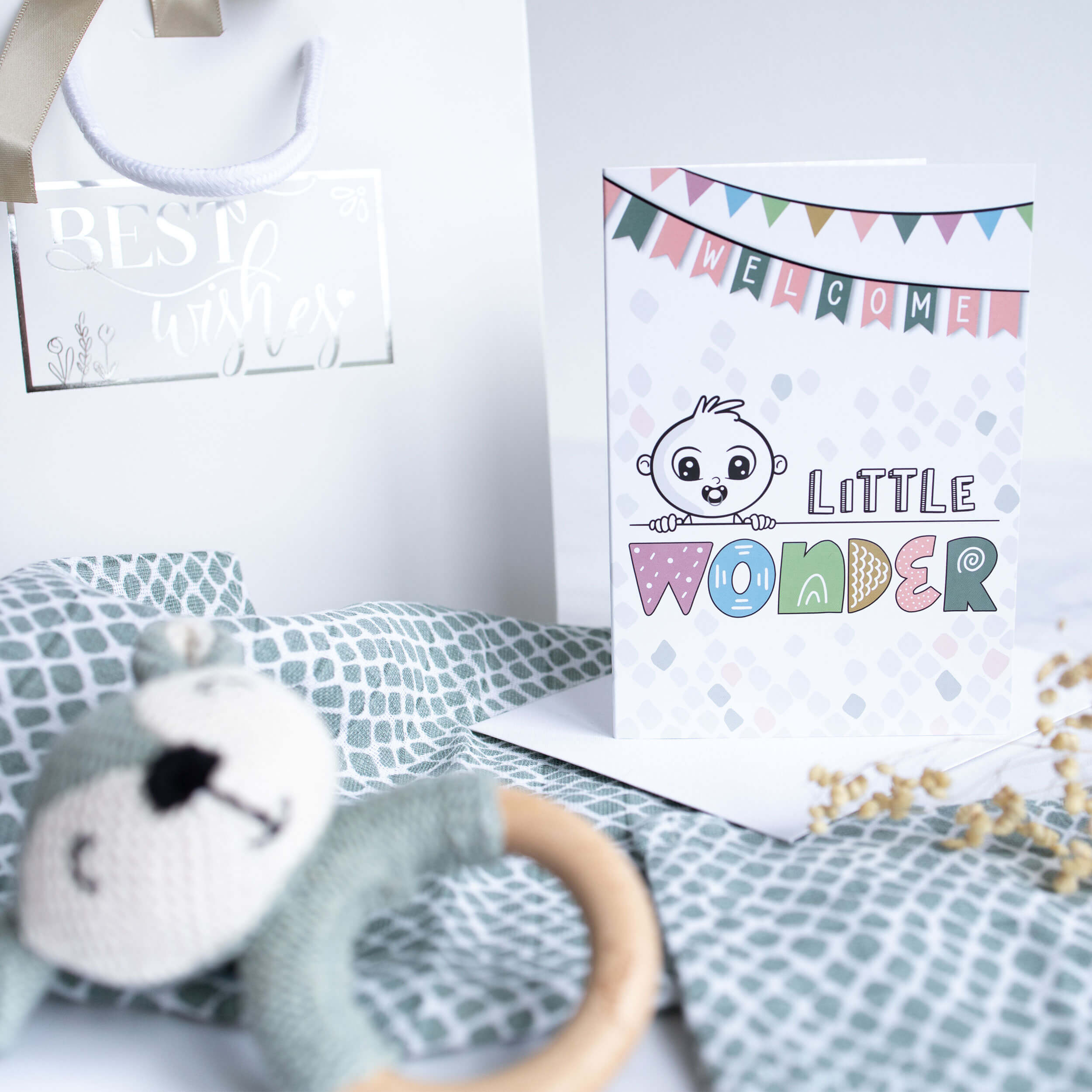 Baby Geschenkset Junge "Rassel"