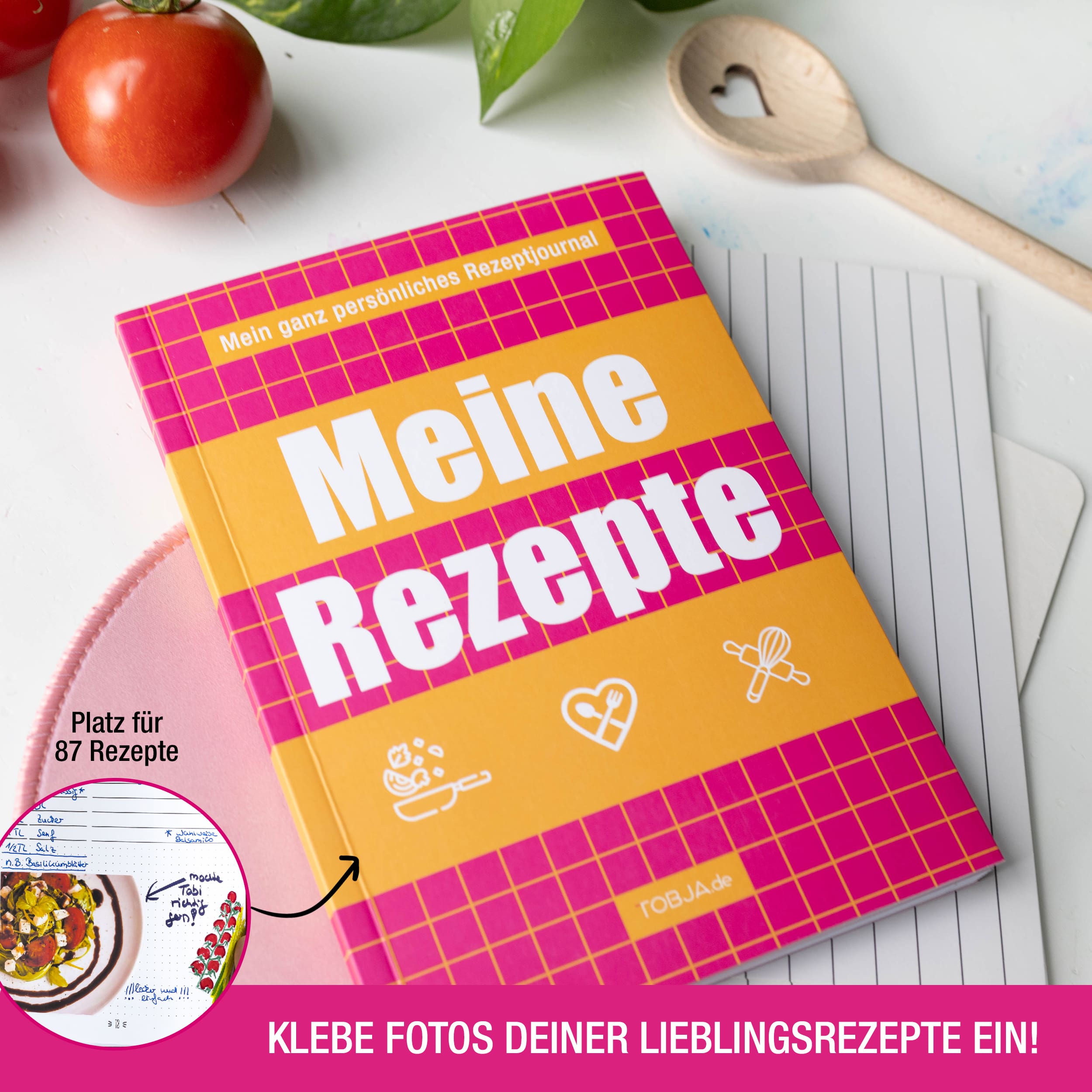 Rezeptbuch "Retro-Block" A5