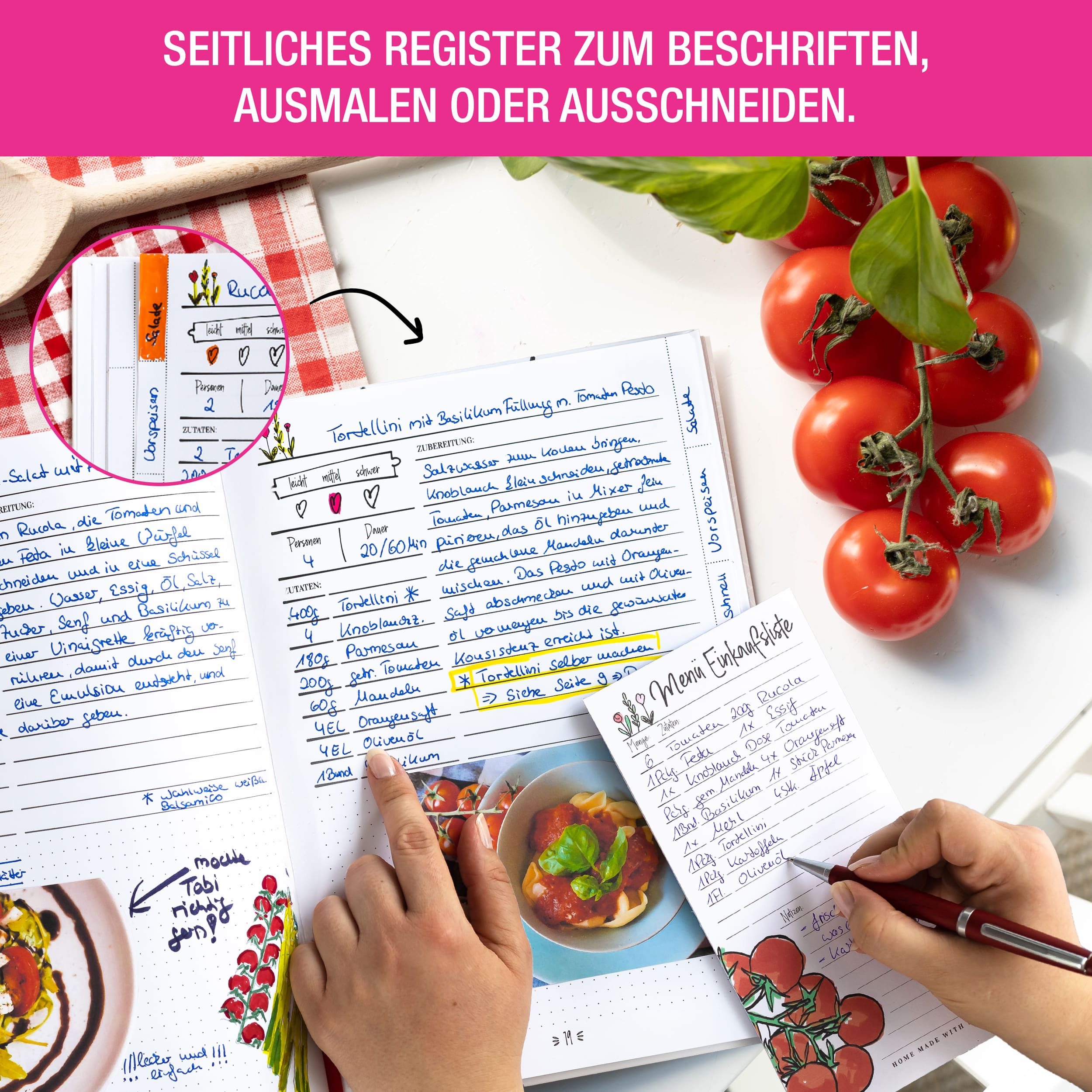 Rezeptbuch "Retro-Block" A5
