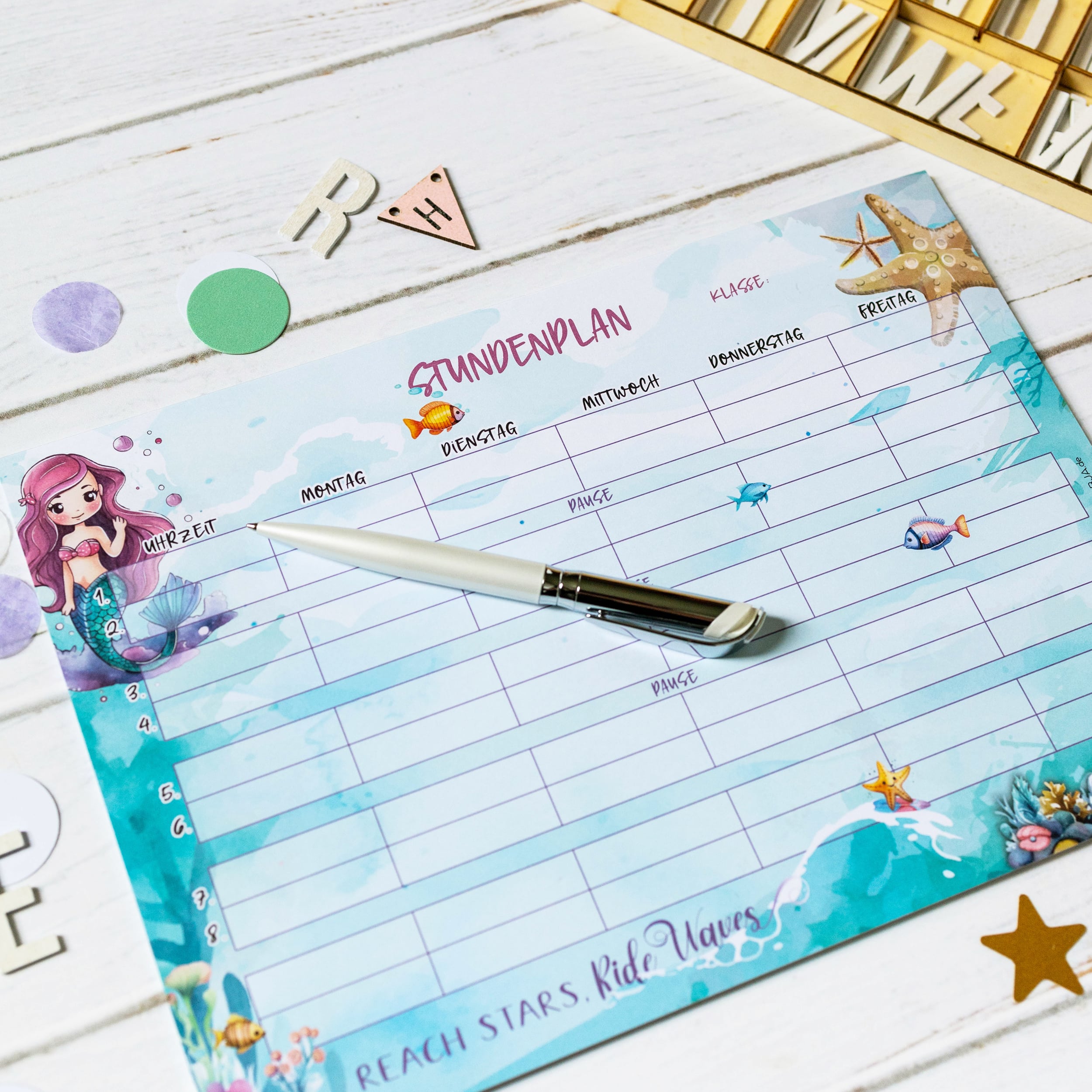 Stundenplan Block "Meerjungfrau"