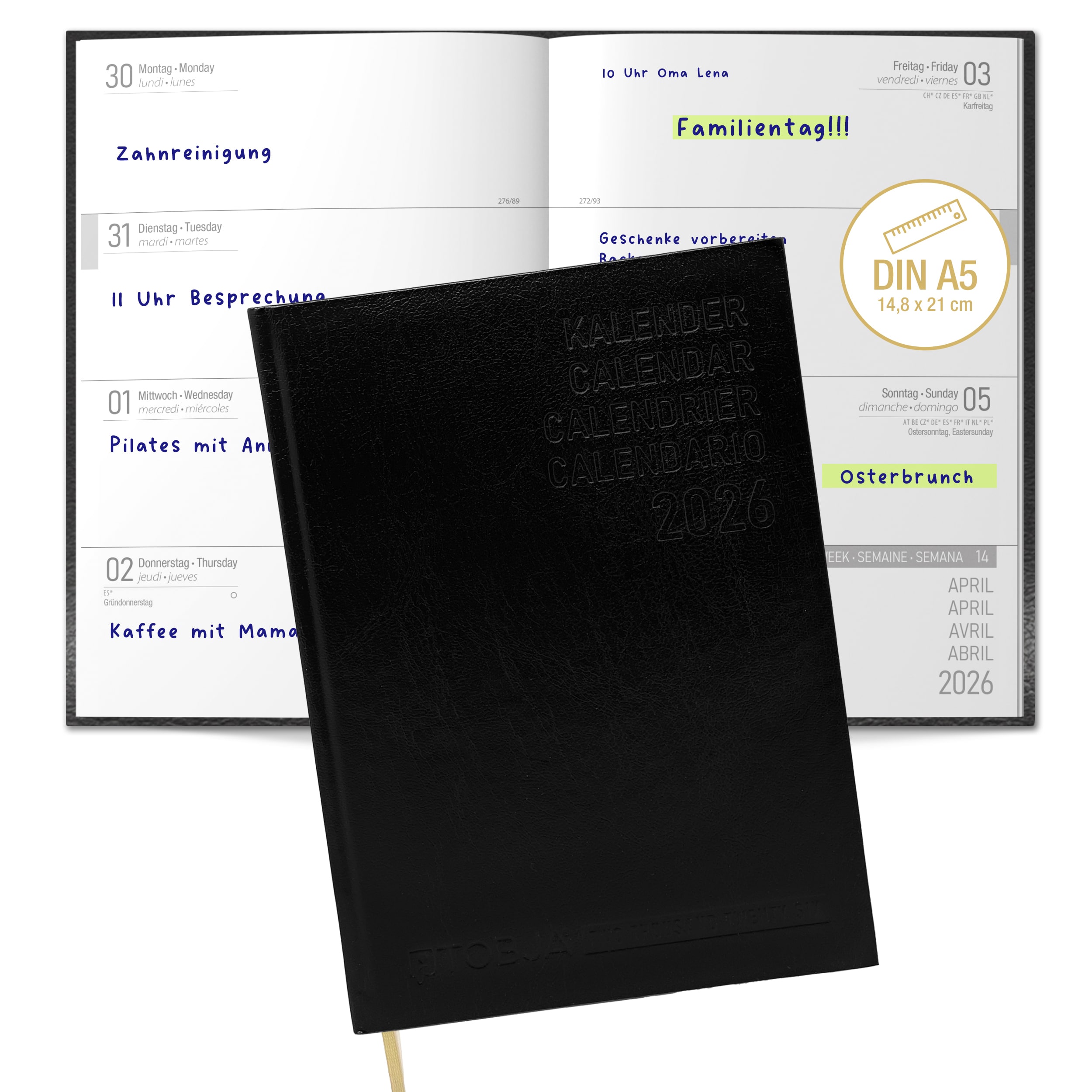 Buchkalender 2026 A5 PlanWise 