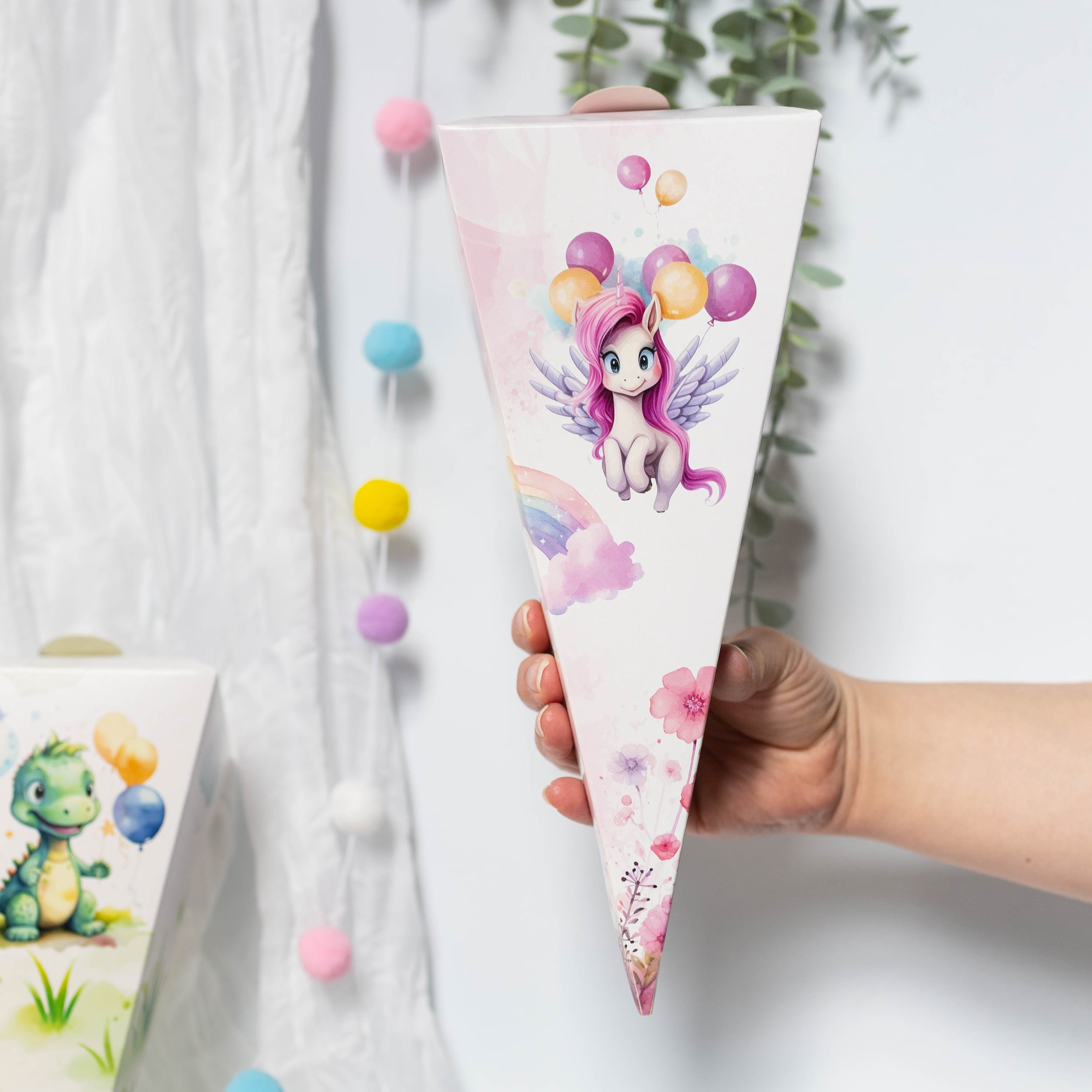 Geschwister-Schultüte Einhorn