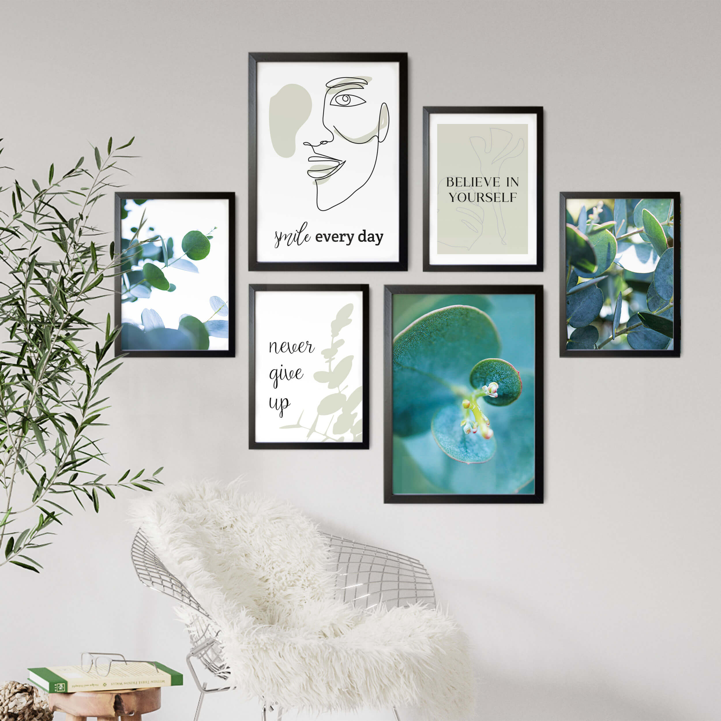 Eukalyptus Love 6er Poster Set Eukalyptus Love 6er Poster Set