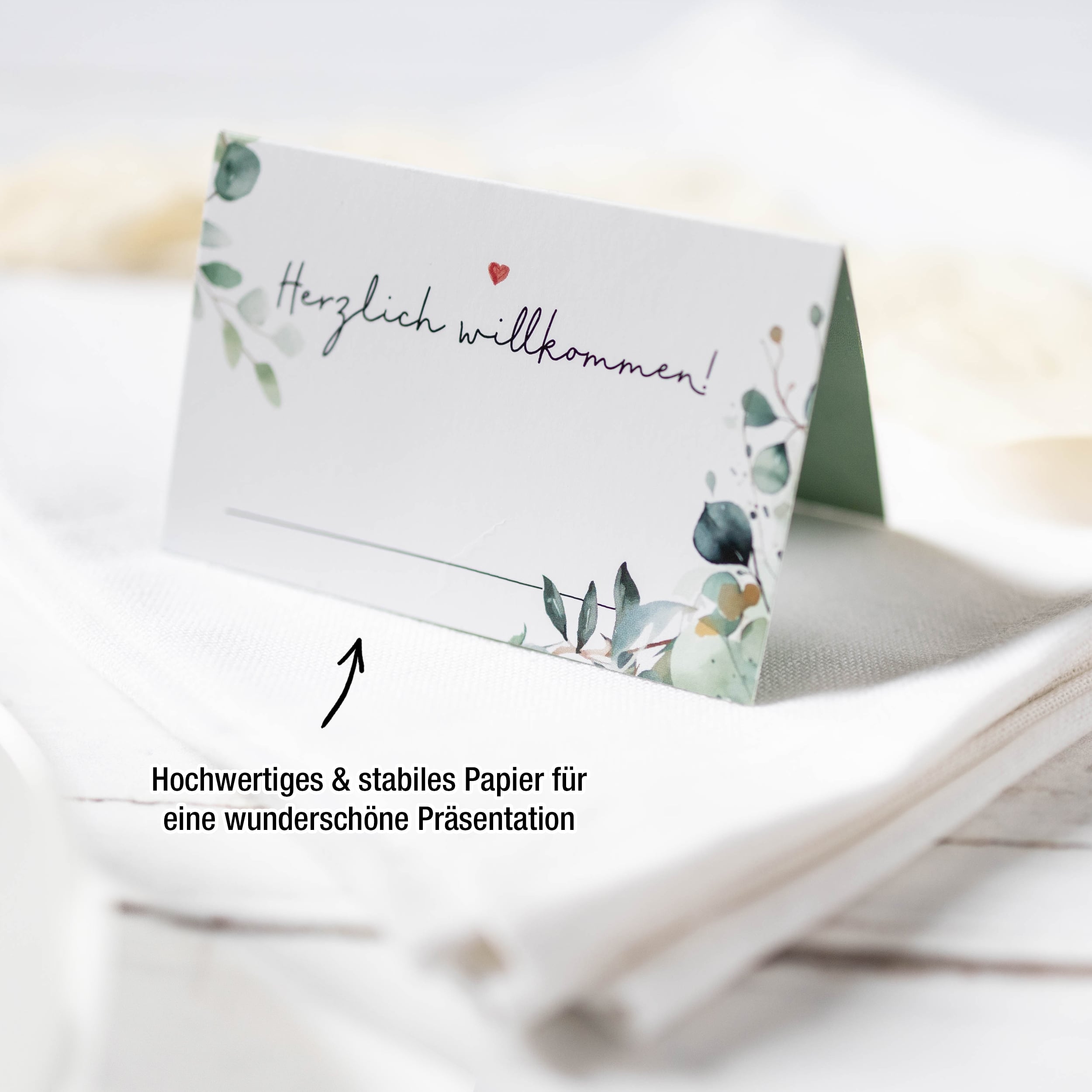 Tischkarten Hochzeit "Eukalyptus"