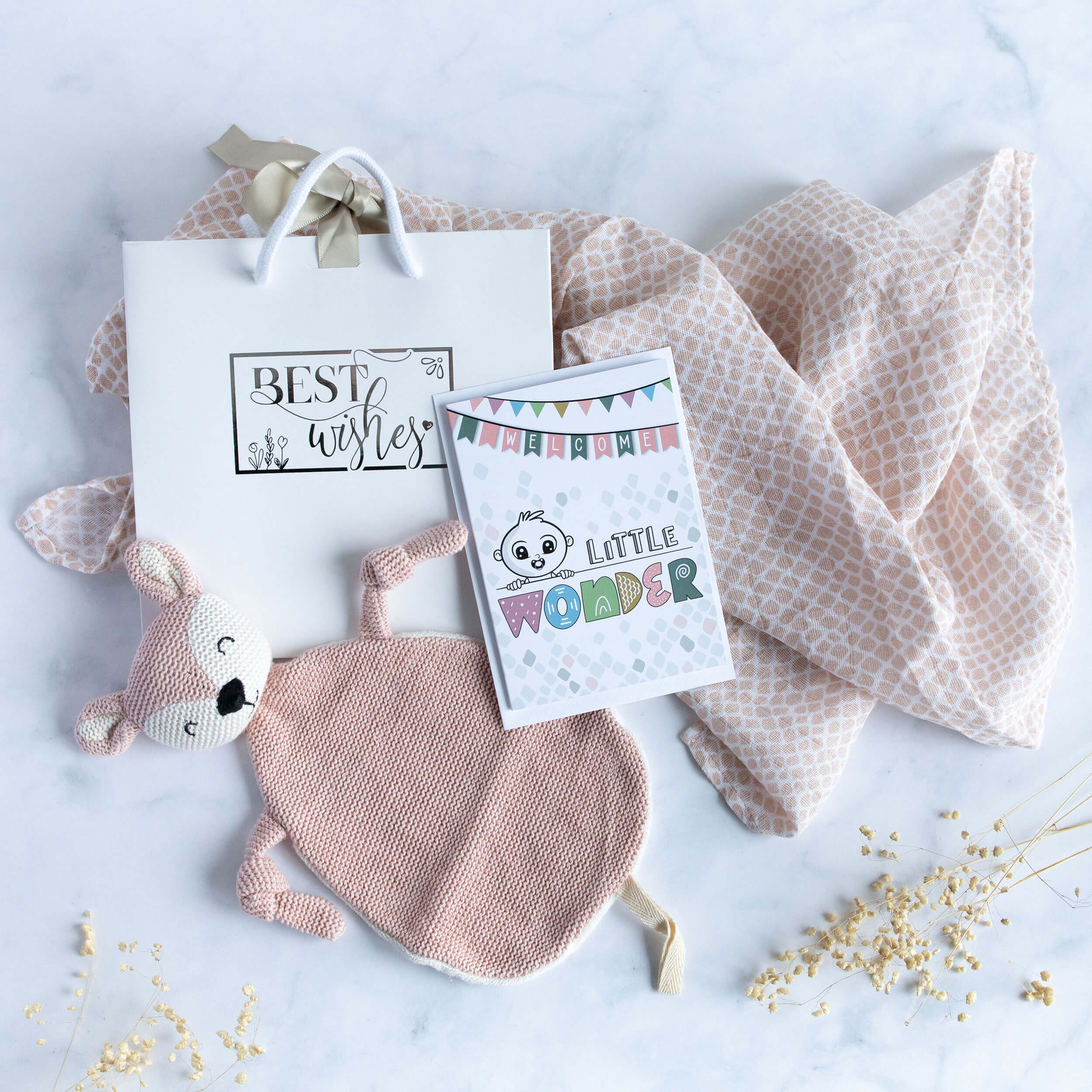 Baby Geschenkset Mädchen "Schnuffeltuch"