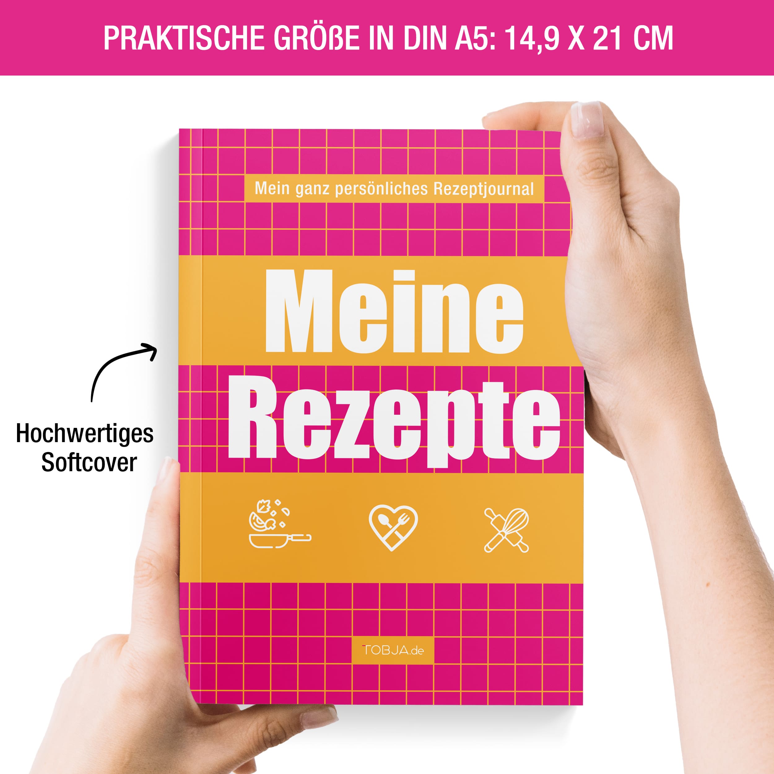 Rezeptbuch "Retro-Block" A5