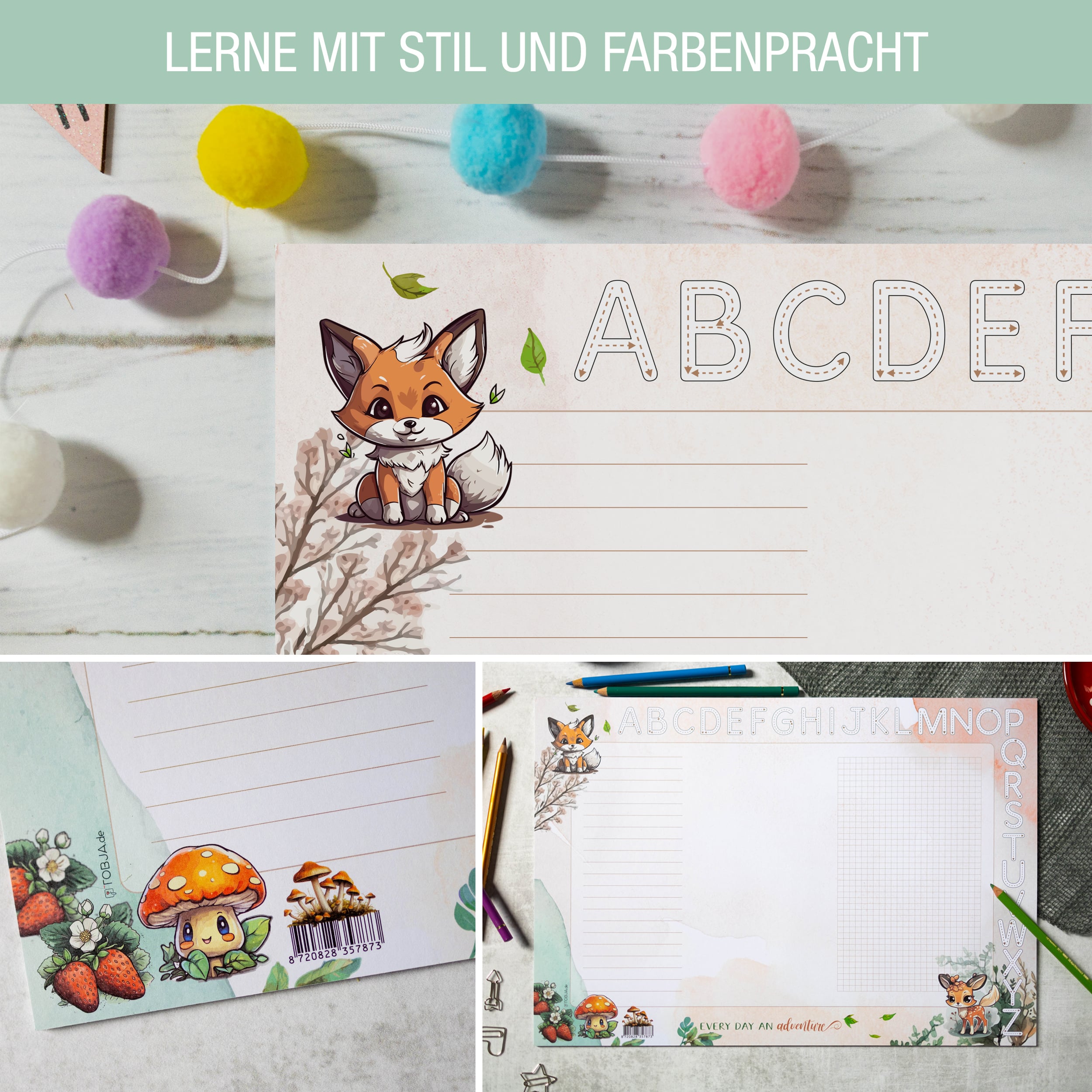 A3 Waldtiere Schreibtischunterlage