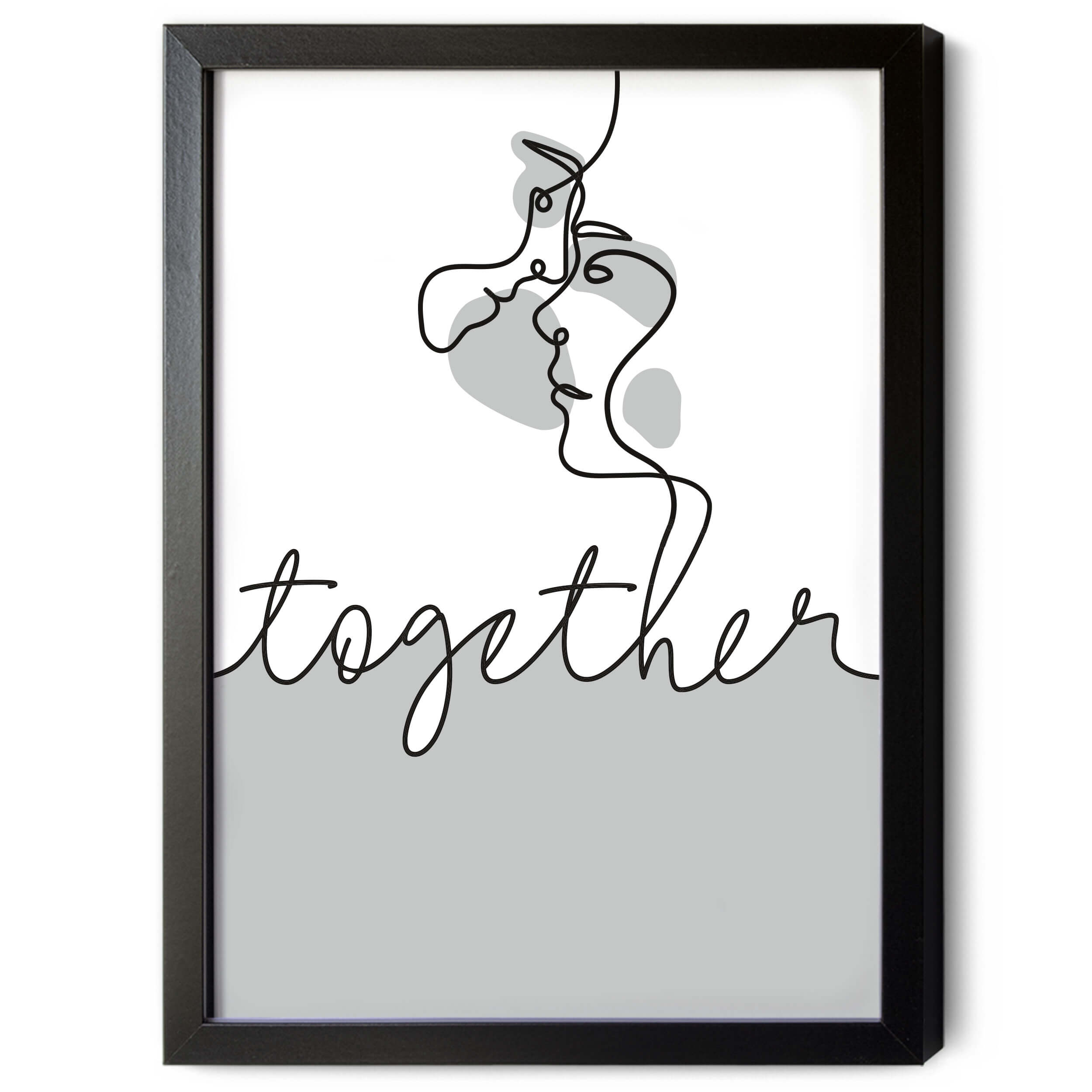 Feelings Poster Set "grau line"