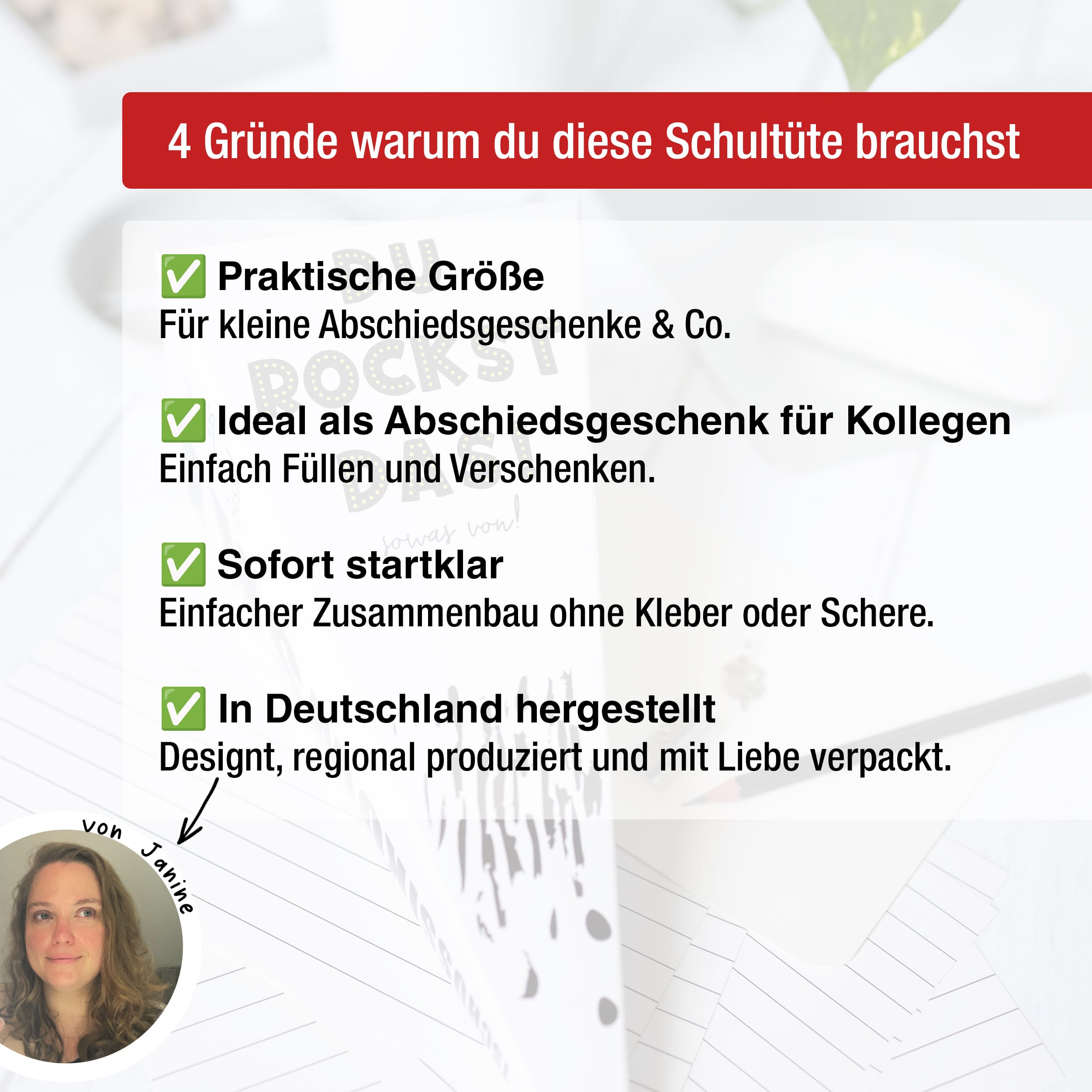 Abschieds-Schultüte für Kollegen