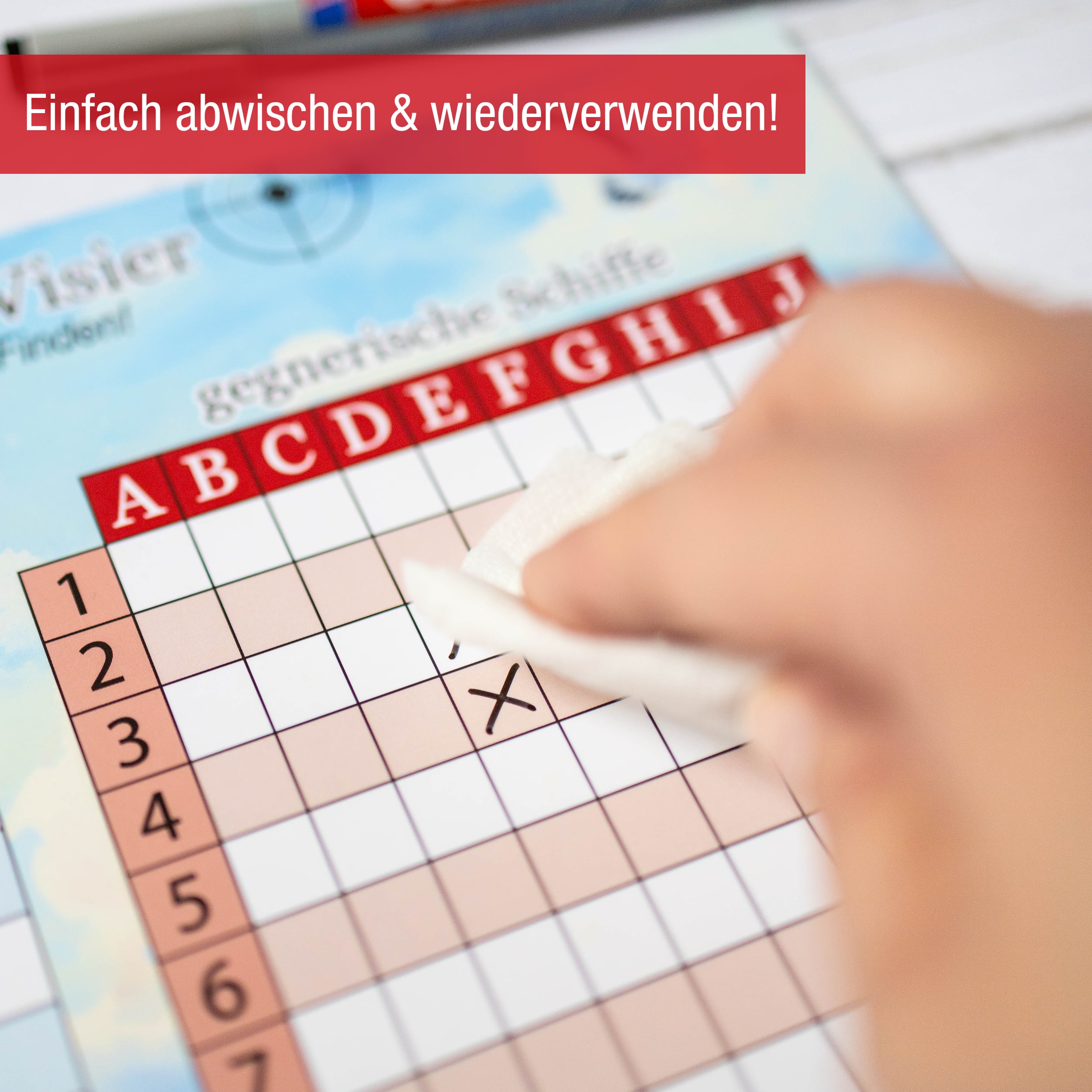 Schiffe versenken abwischbar