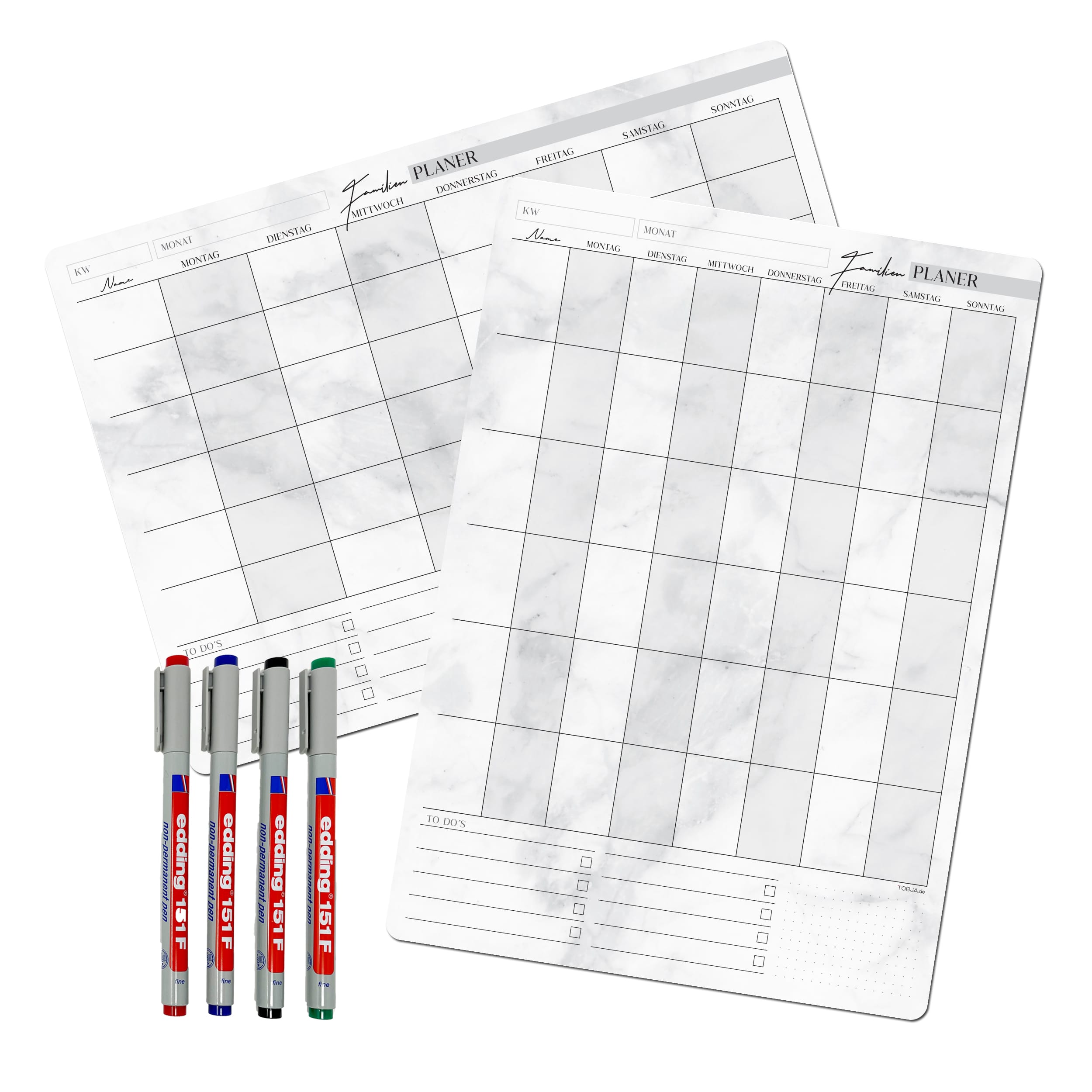 Familienplaner A3 inkl. 4 Stifte