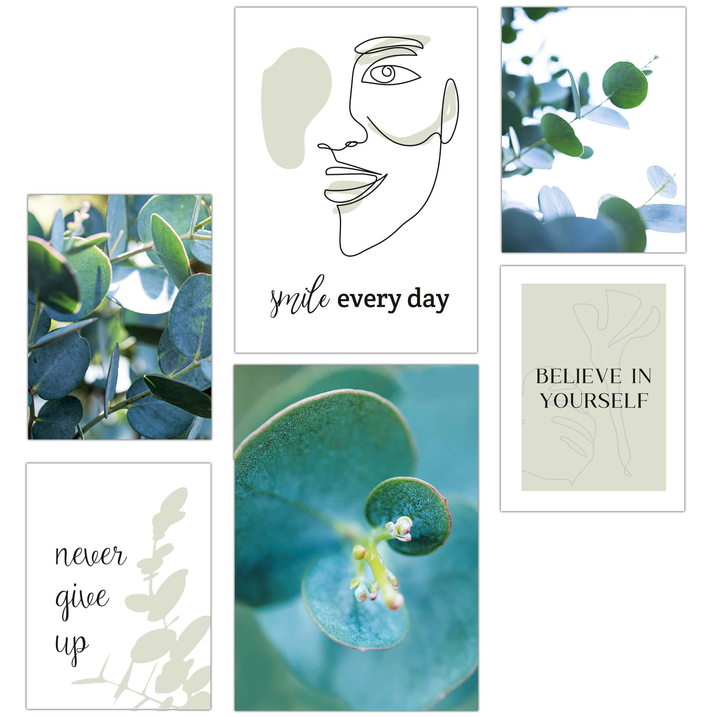 Eukalyptus Love 6er Poster Set Eukalyptus Love 6er Poster Set