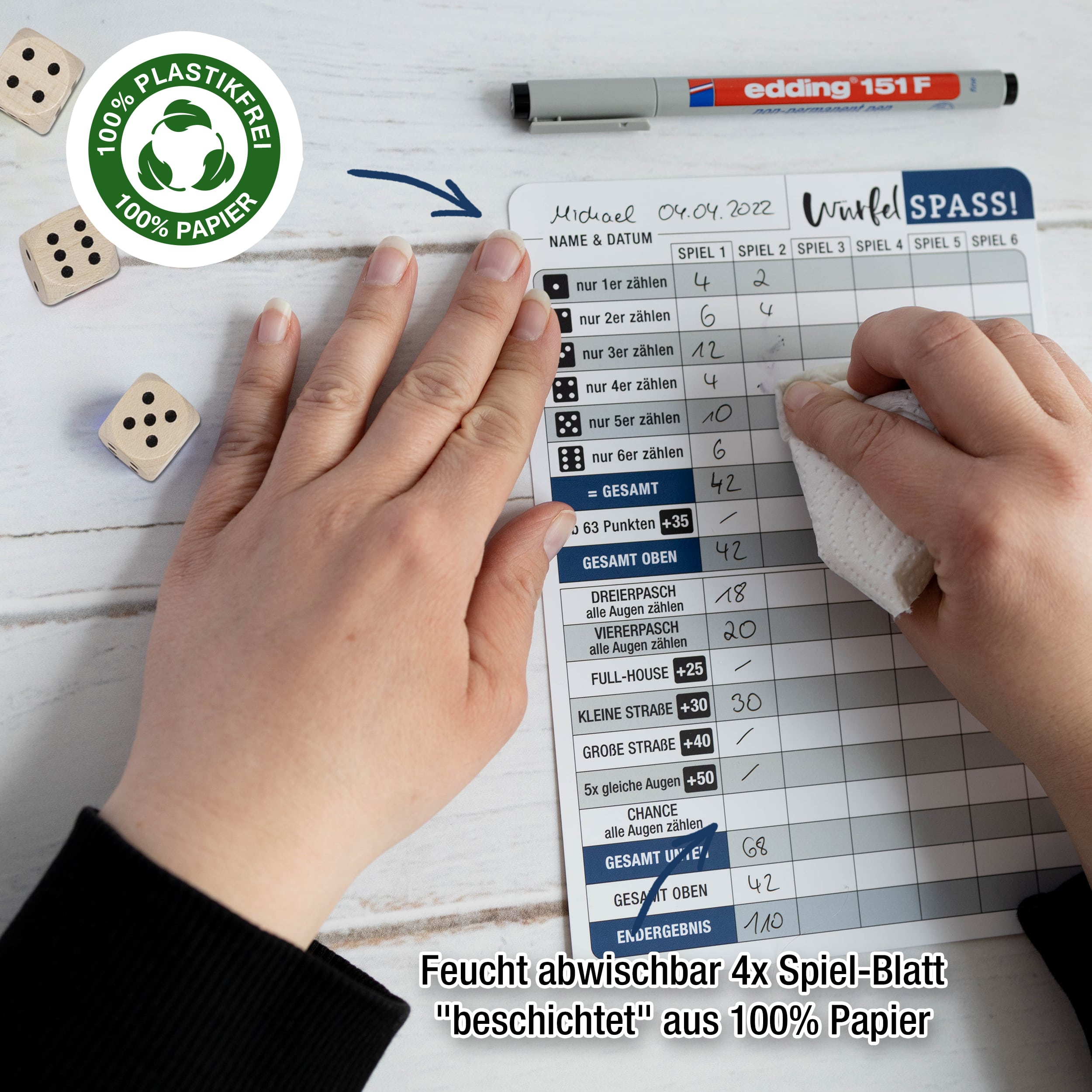 Würfelspiel "Ultimate Set Öko"