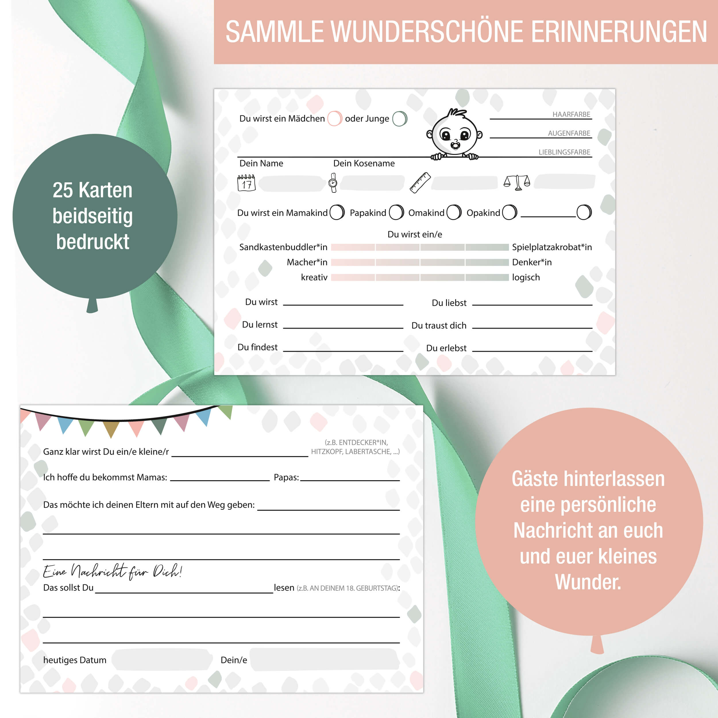 Babyparty Kartenspiel "Babyshower" Babyparty Kartenspiel "Babyshower"