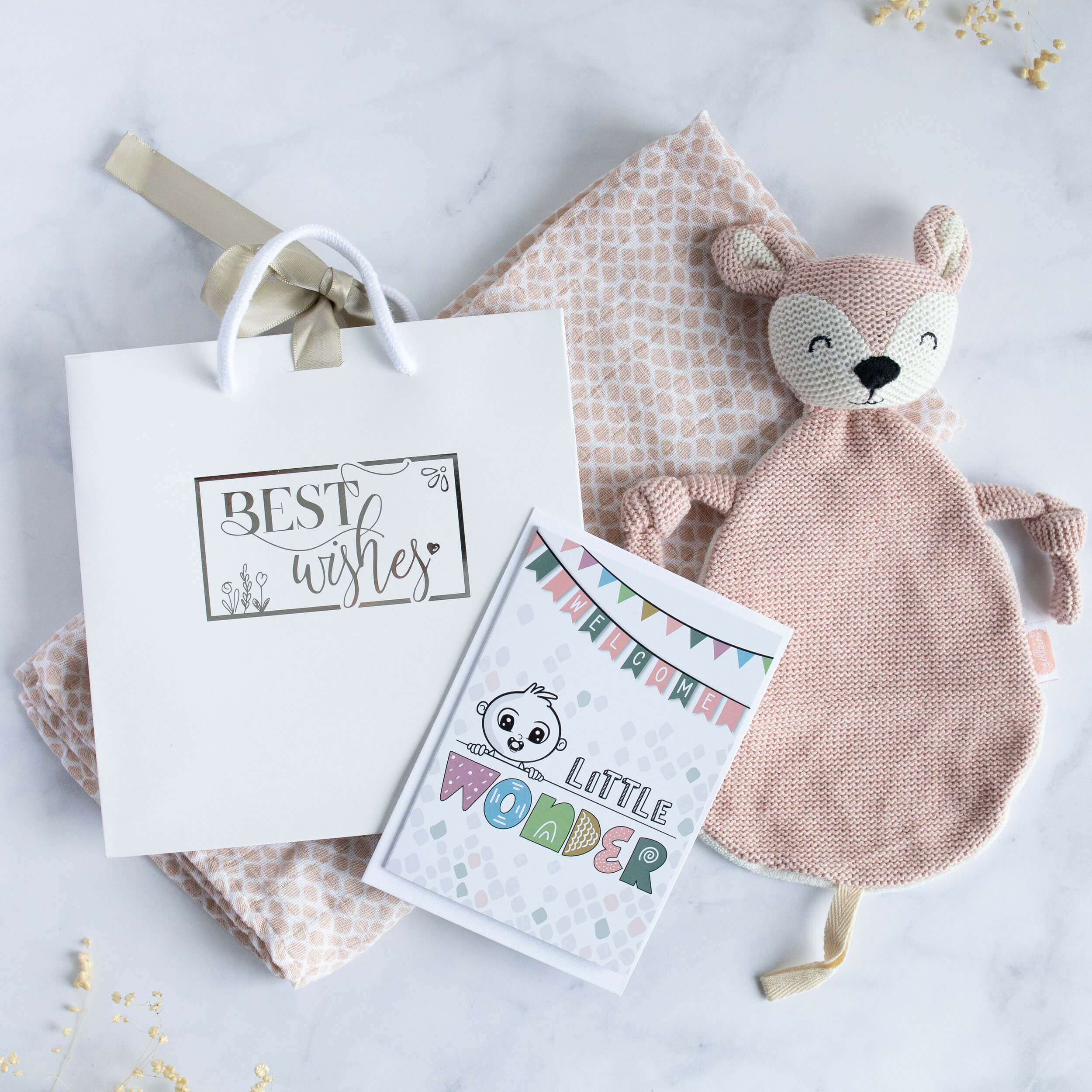Baby Geschenkset Mädchen "Schnuffeltuch"
