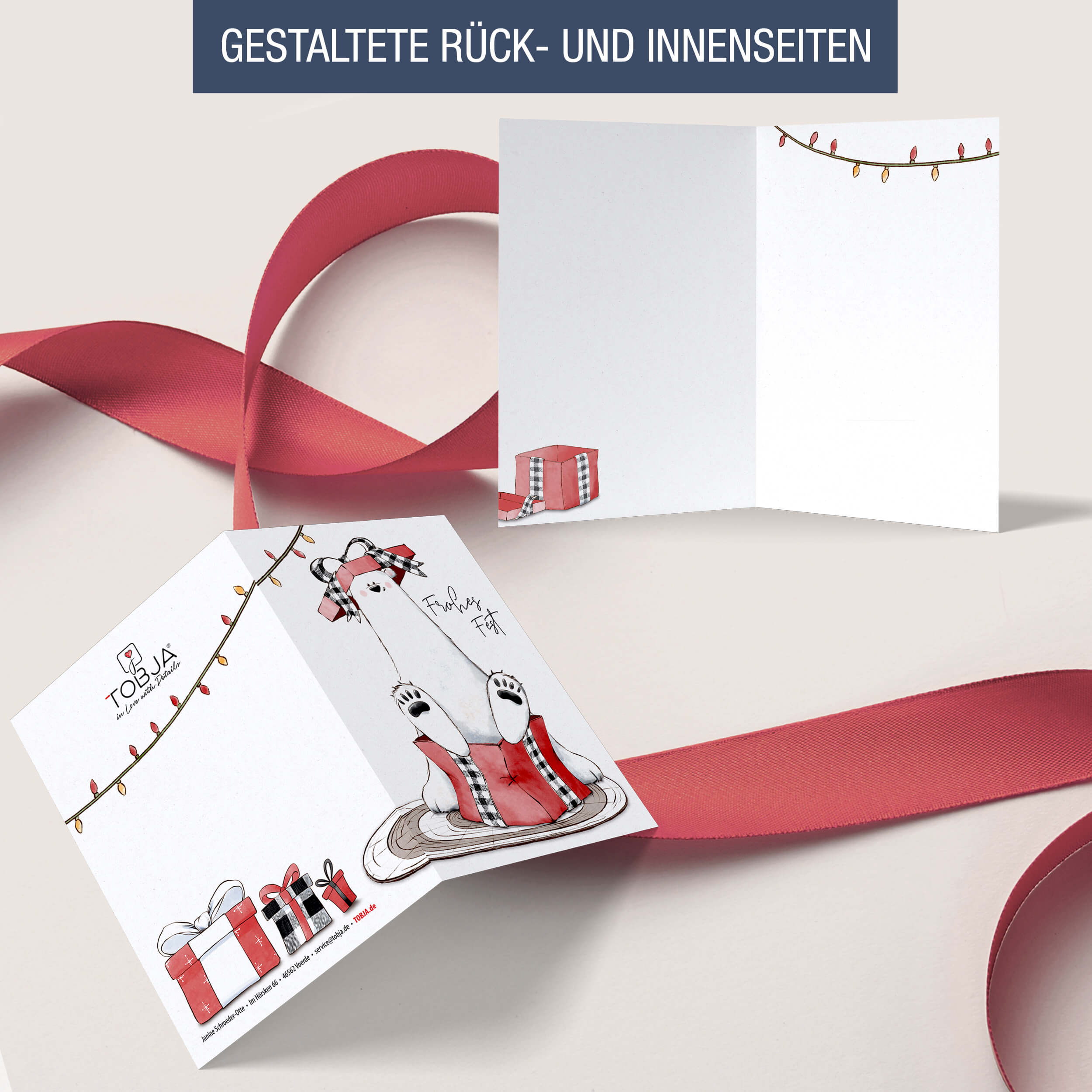 Weihnachtskarten "Tiere im Schnee"