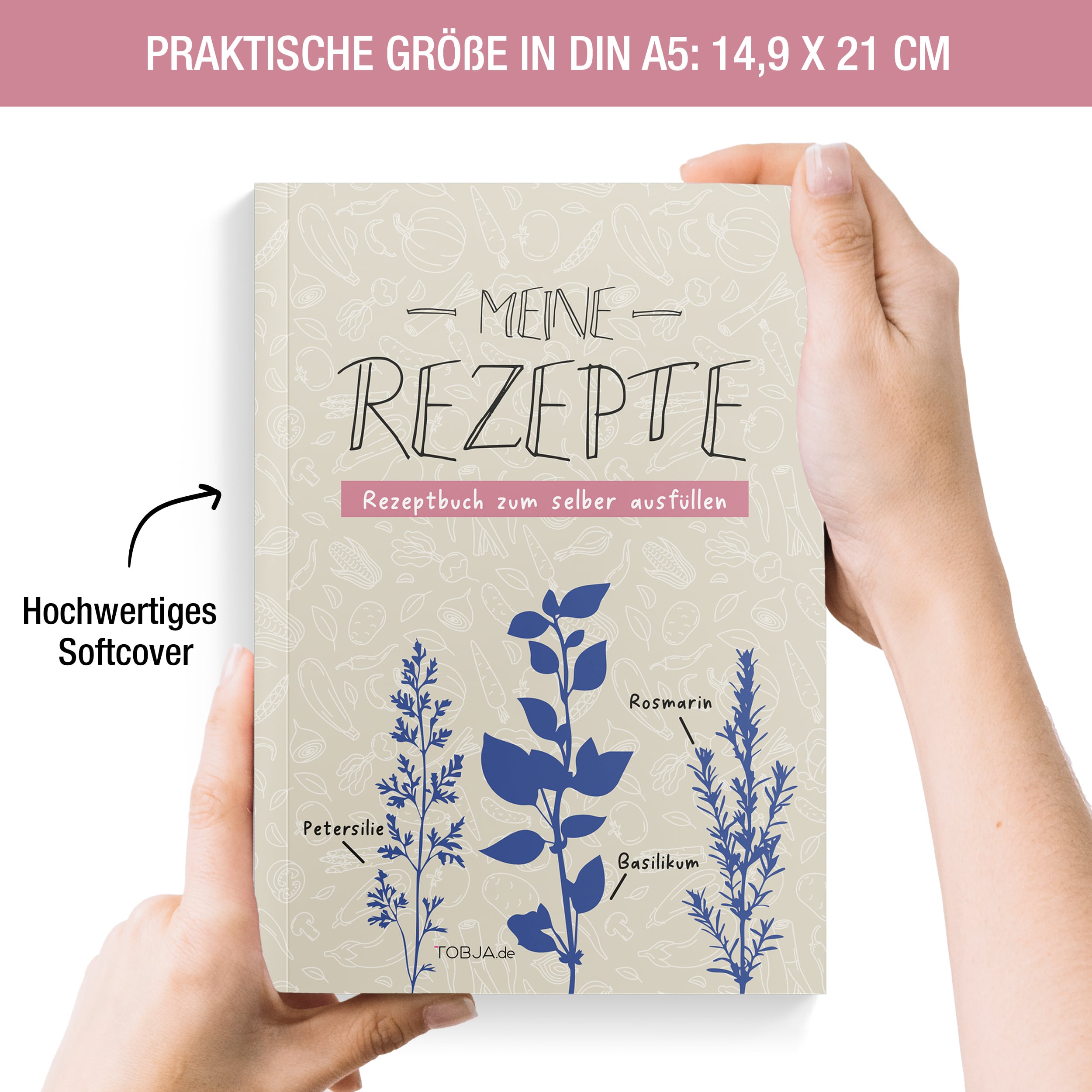 A5 Rezeptbuch zum selberschreiben *Kräuterklassik* A5 Rezeptbuch zum selberschreiben *Kräuterklassik*
