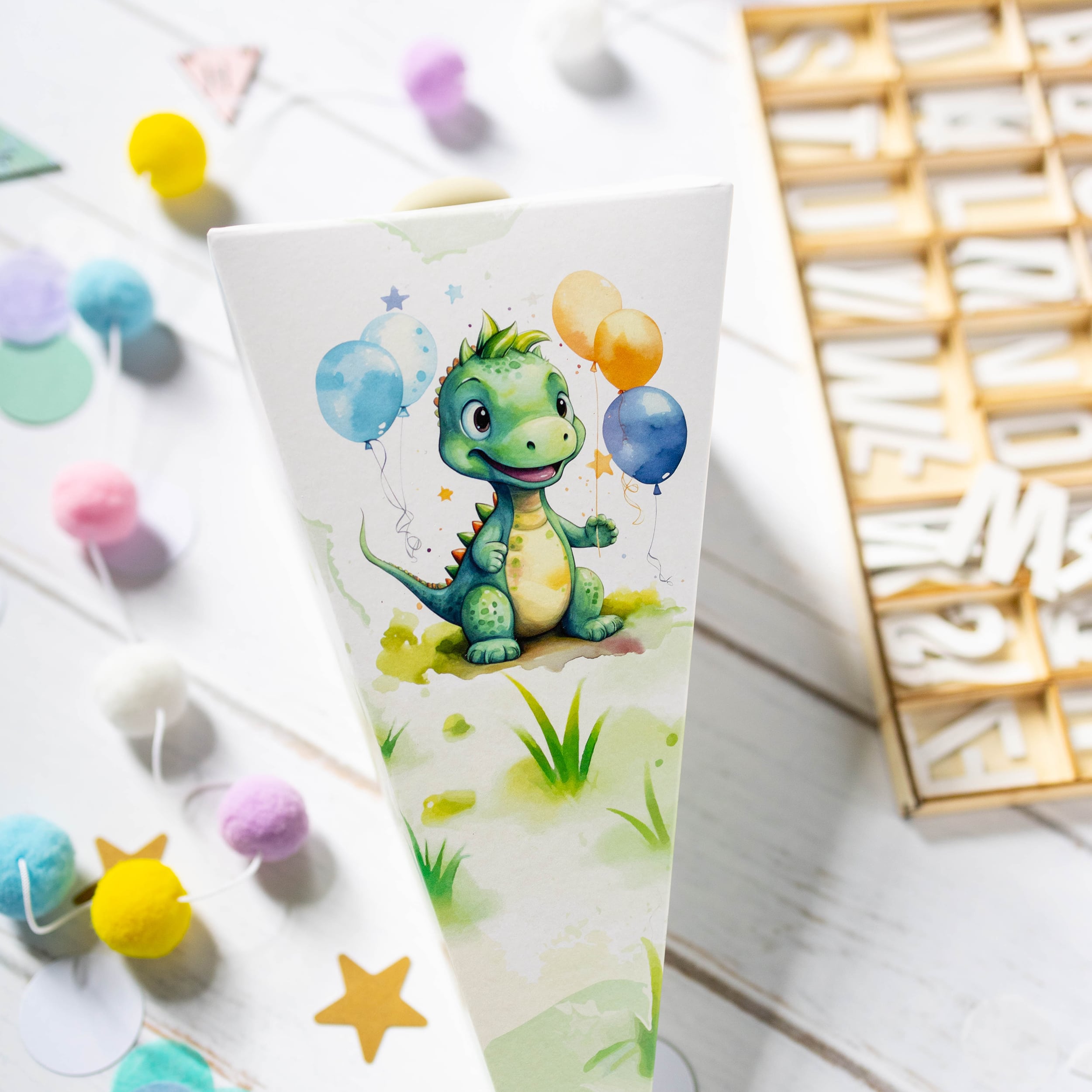 Geschwister-Schultüte Dino