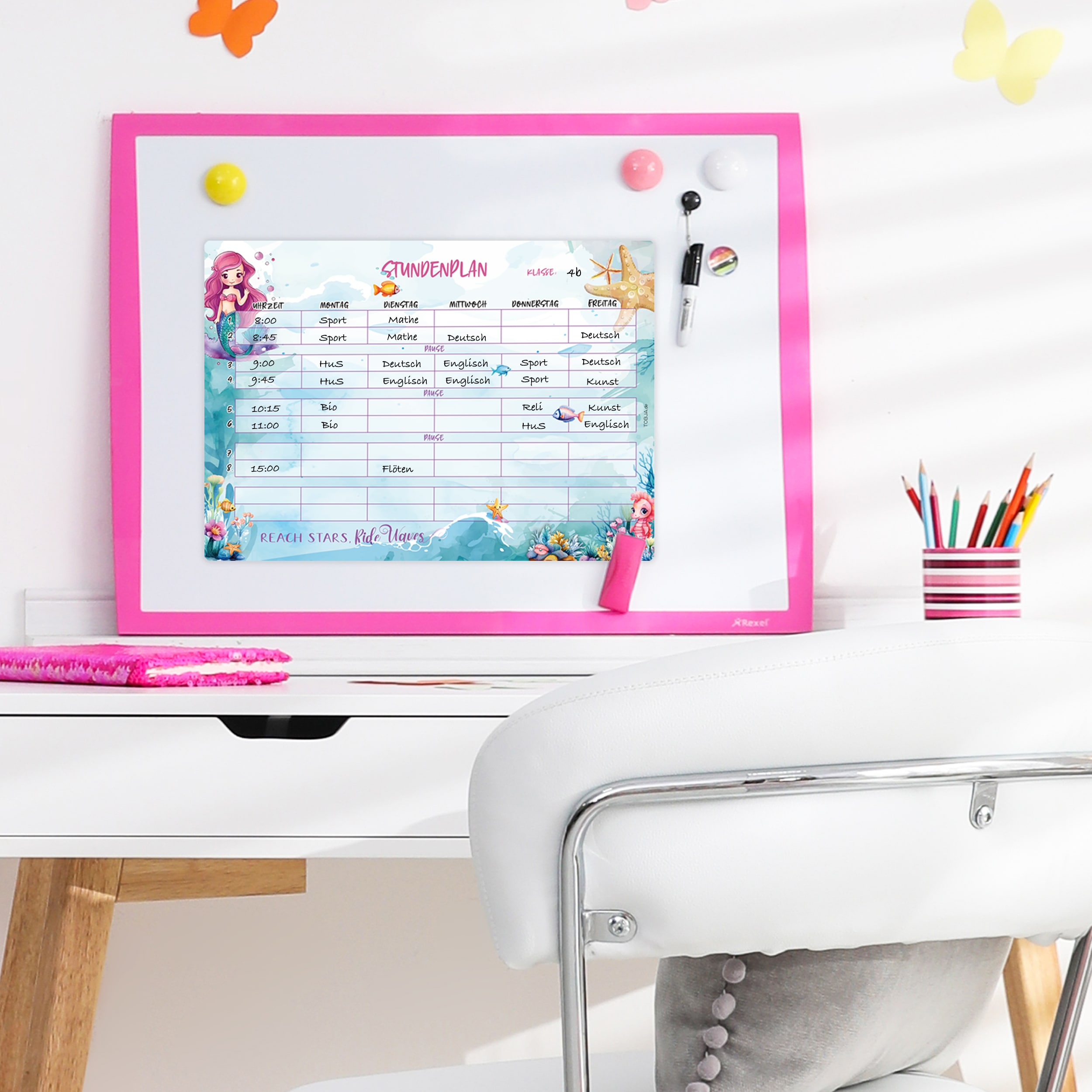 Stundenplan Meerjungfrau magnetisch