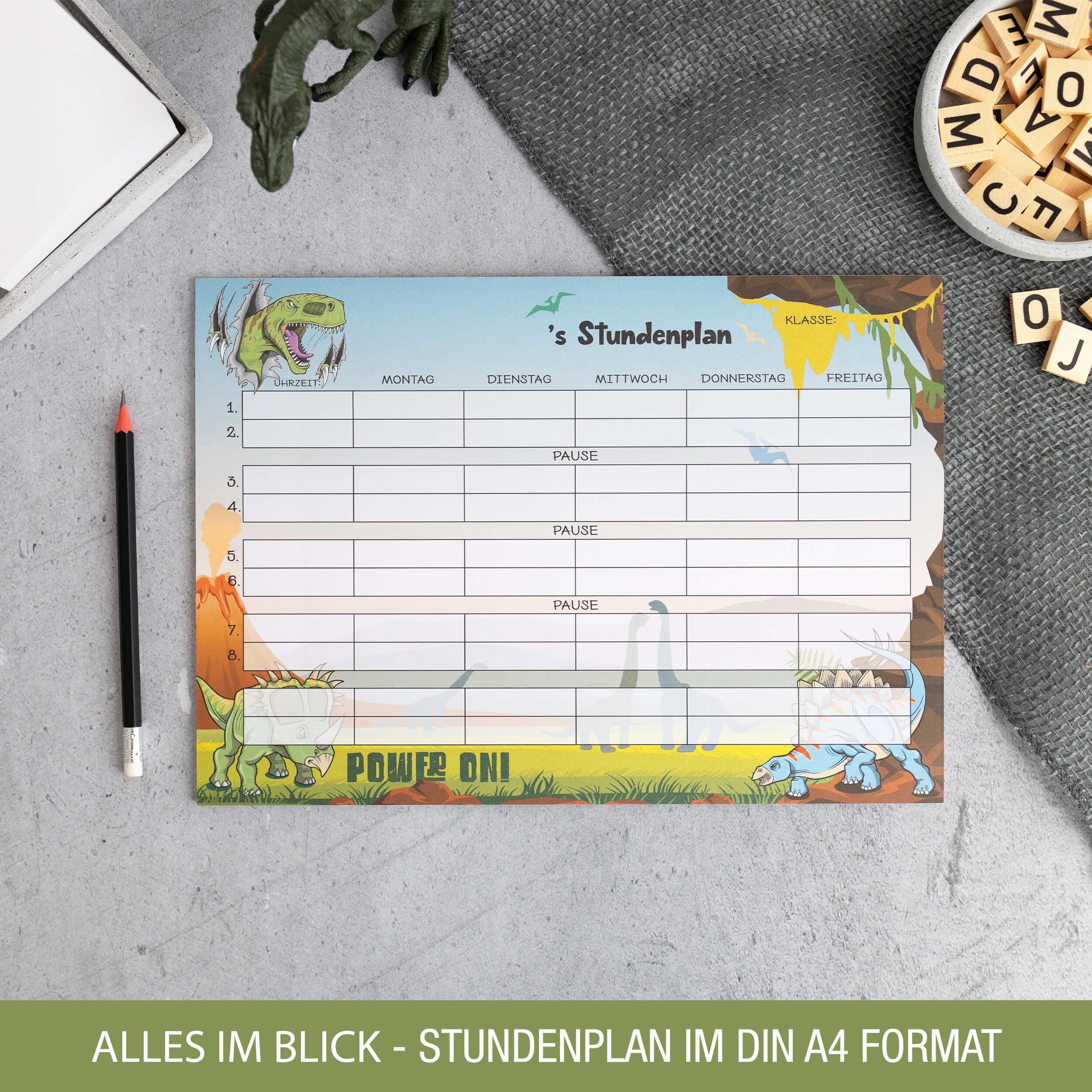 Stundenplan Block "Dinosaurier" Stundenplan Block "Dinosaurier"