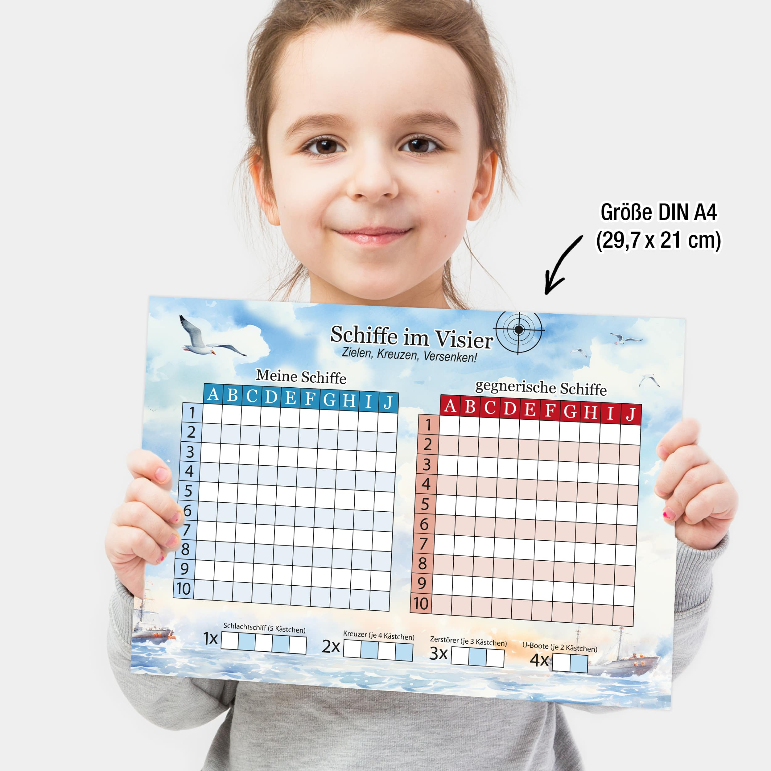 Schiffe versenken abwischbar