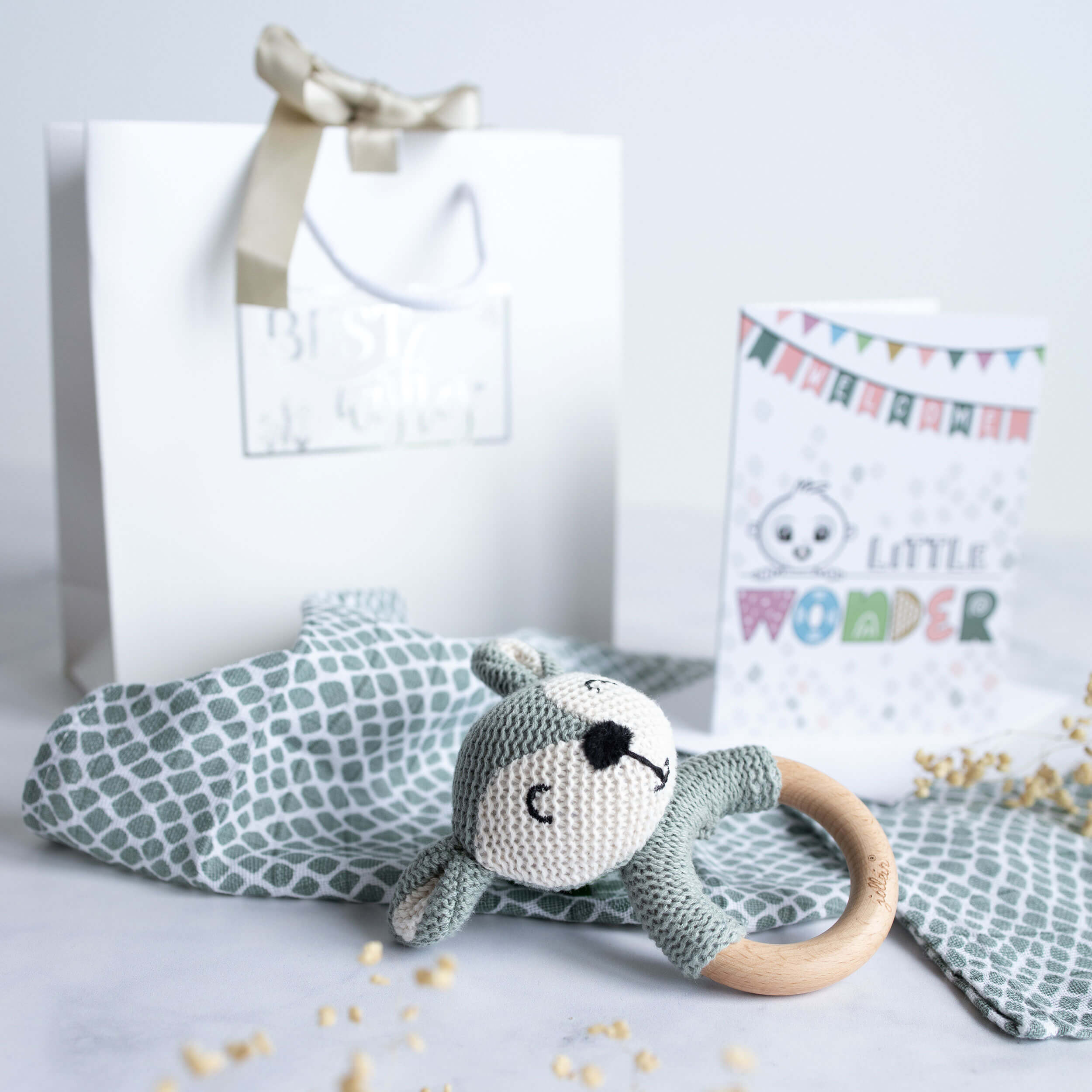Baby Geschenkset Junge "Rassel" Baby Geschenkset Junge "Rassel"