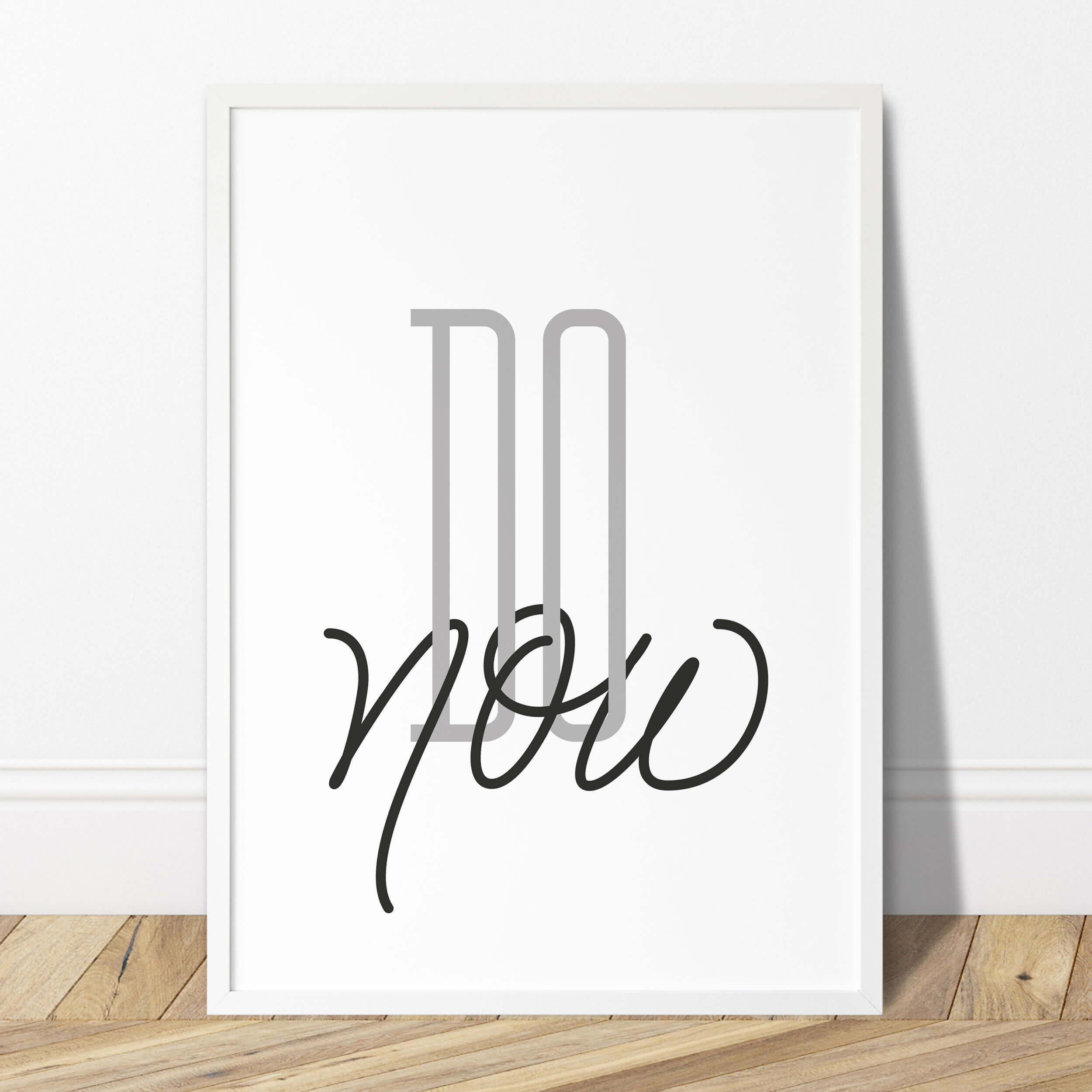 Poster Set 4er Motivation schwarz weiß