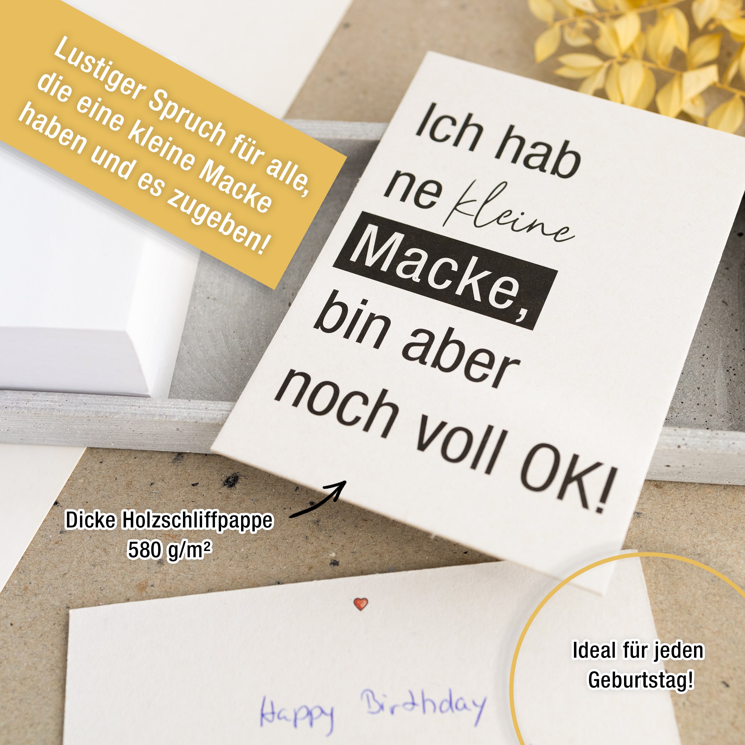 Postkarte "Ich hab ne kleine Macke"