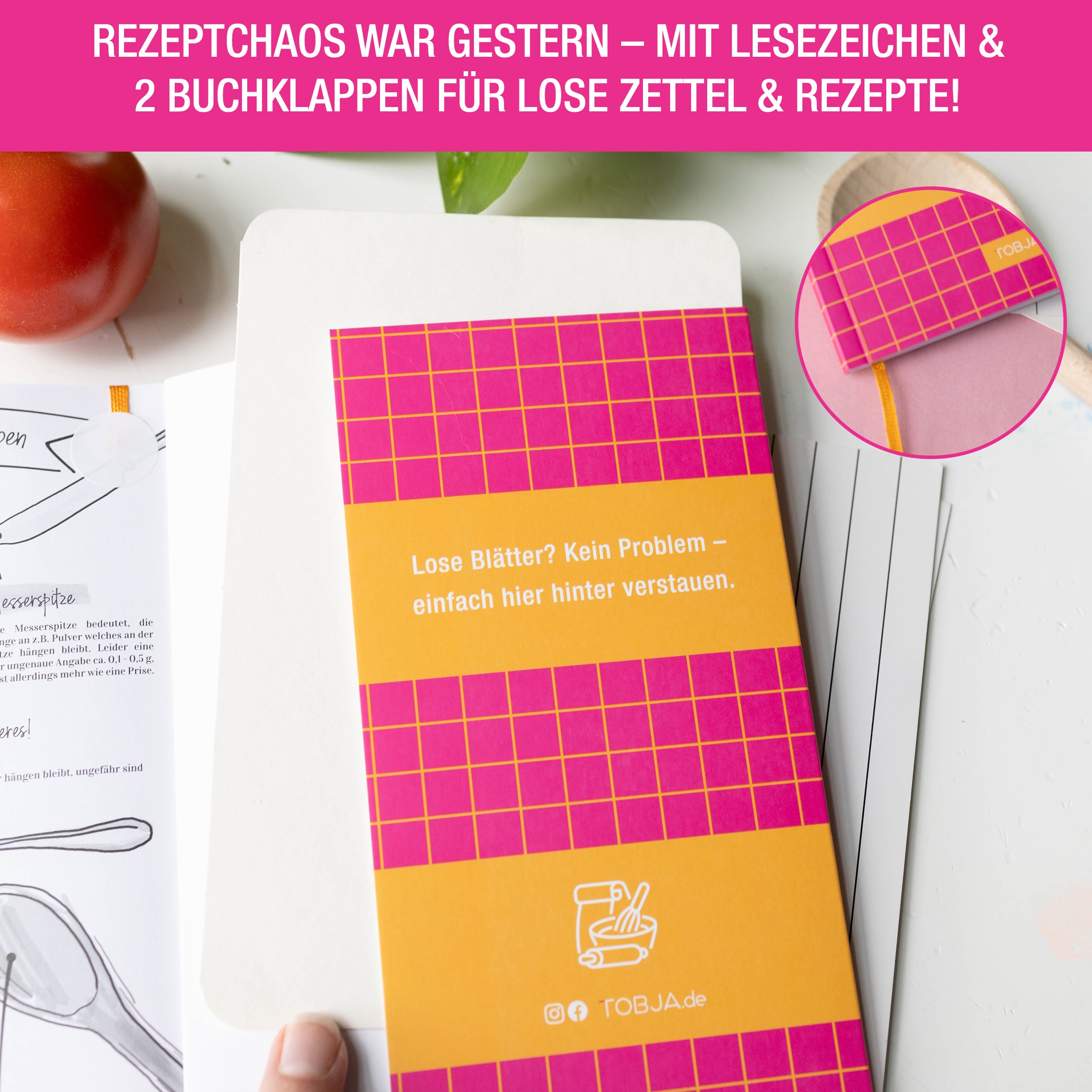 Rezeptbuch "Retro-Block" A5